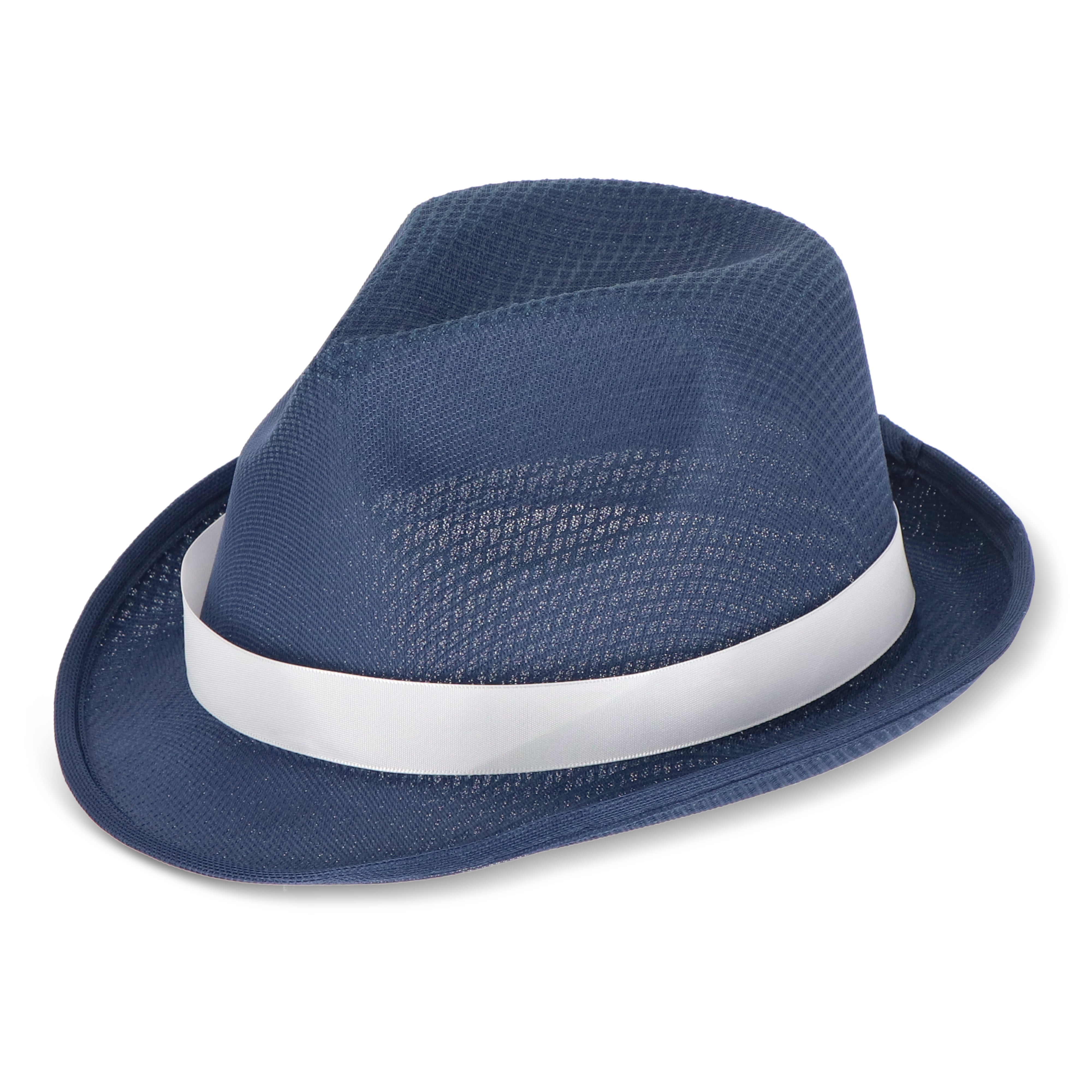 Sommerhut aus Polyester mit farbigem Hutband