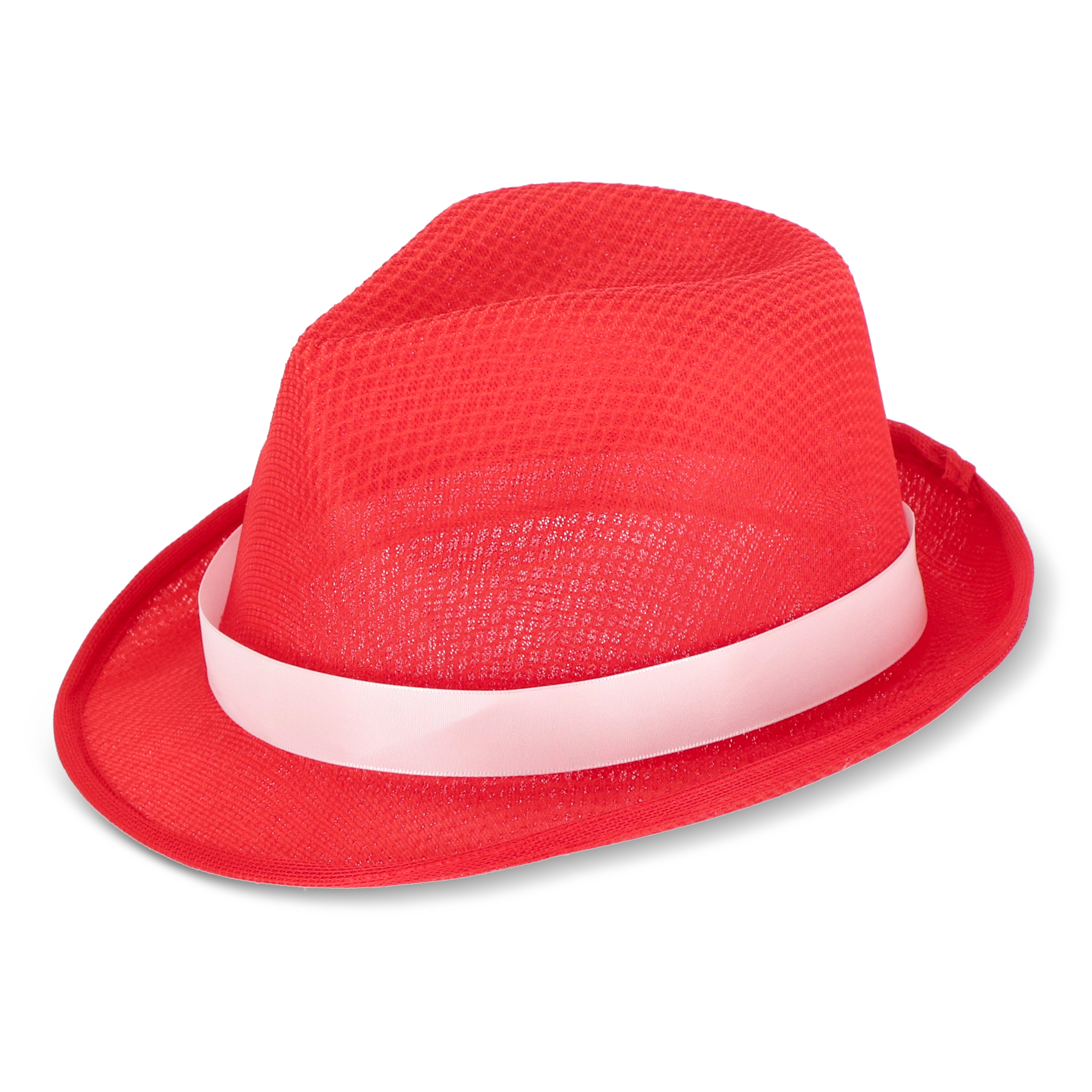 Sommerhut aus Polyester mit farbigem Hutband
