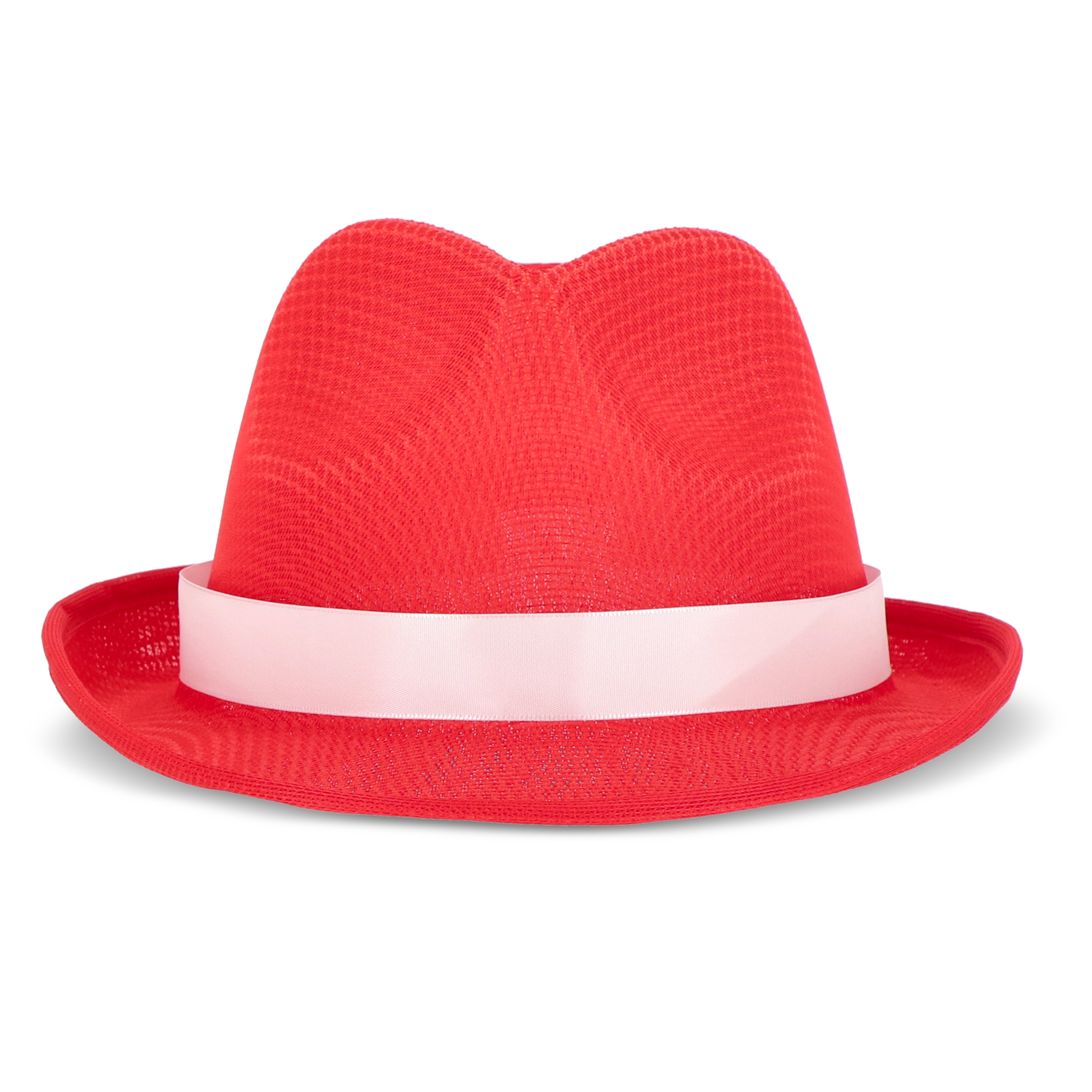 Sommerhut aus Polyester mit farbigem Hutband