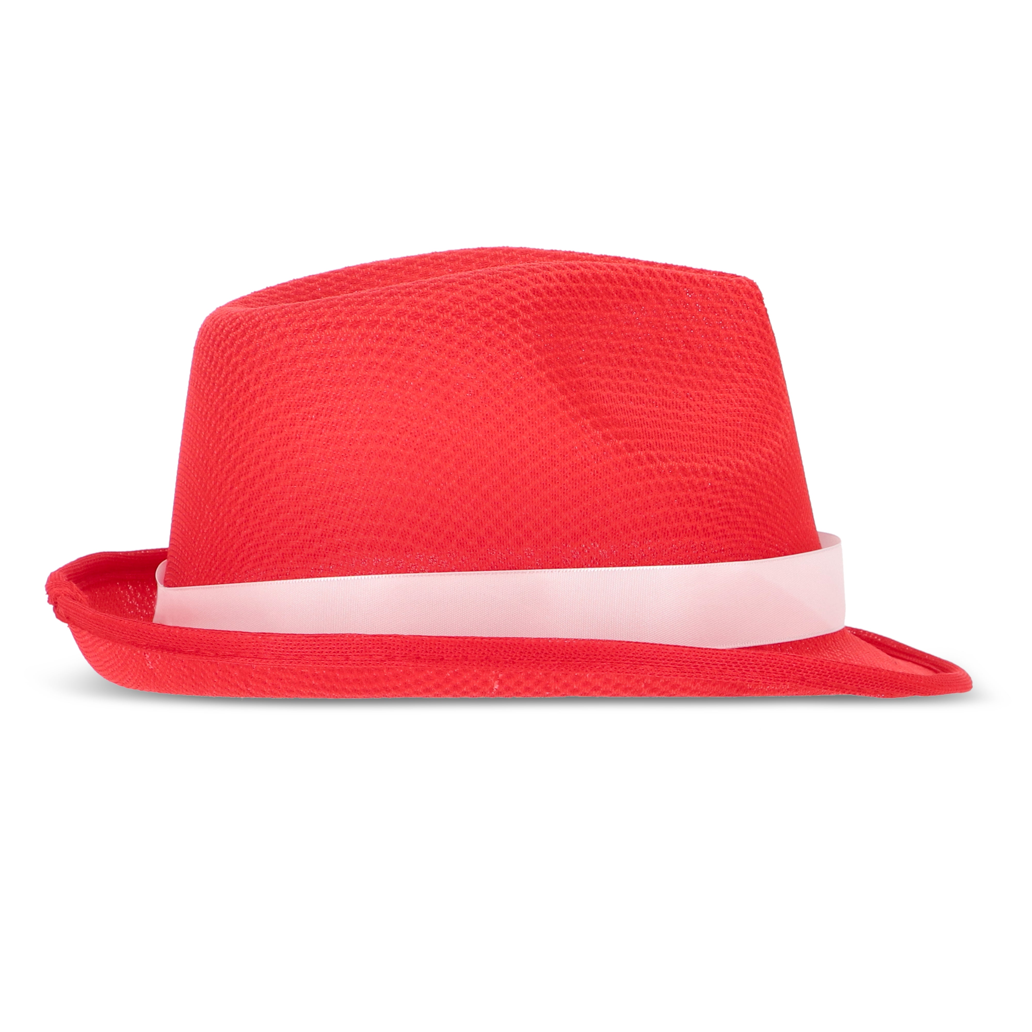 Sommerhut aus Polyester mit farbigem Hutband