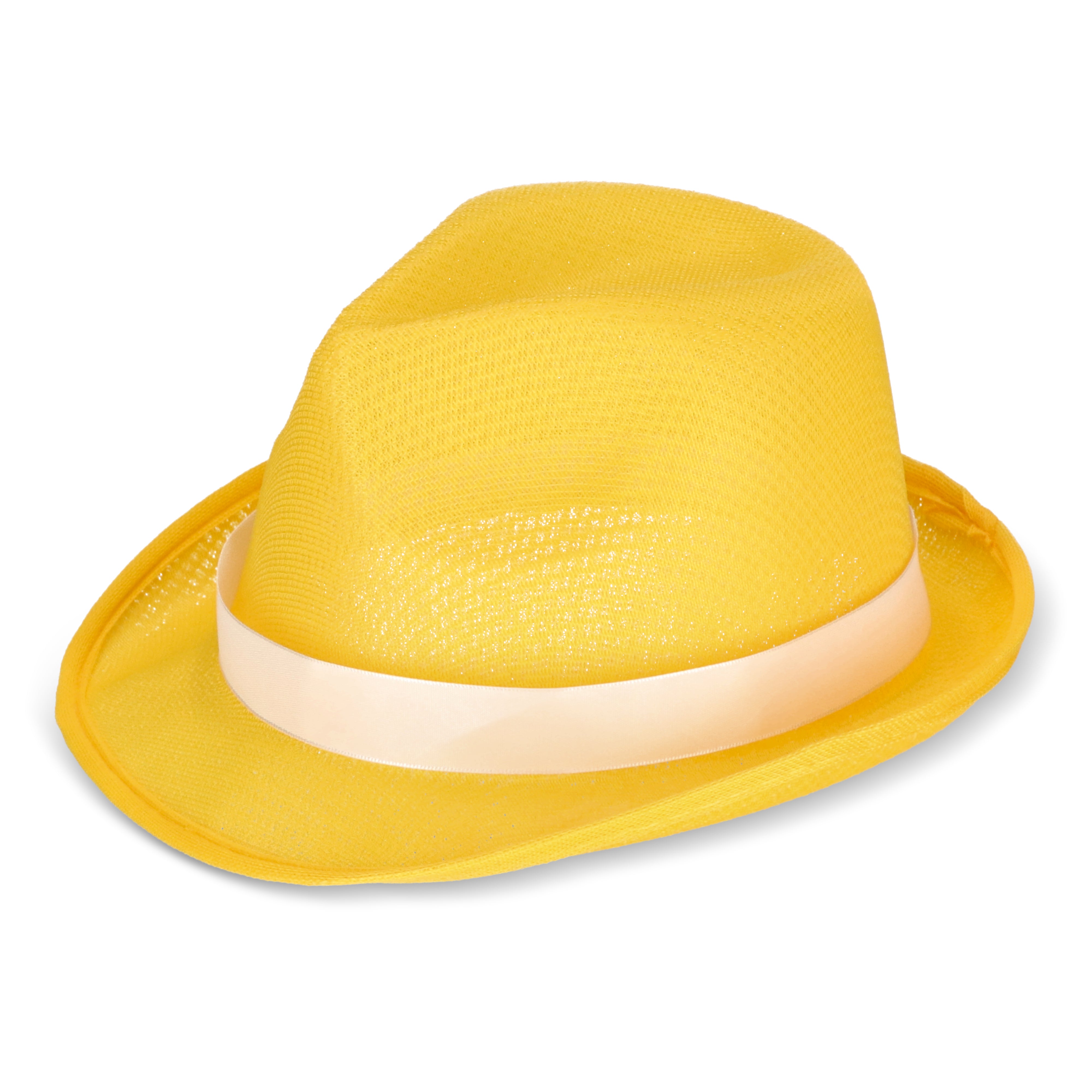 Sommerhut aus Polyester mit farbigem Hutband