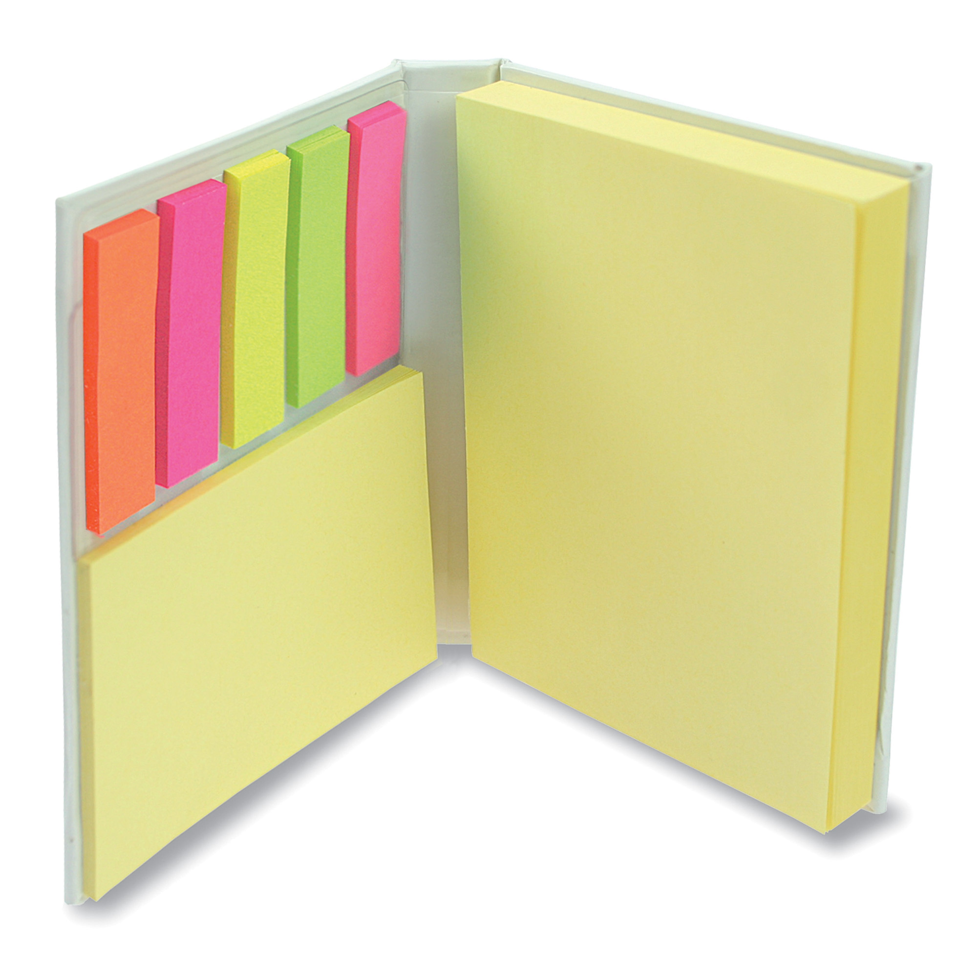 Notizblock mit Haftnotizen und Hardcover