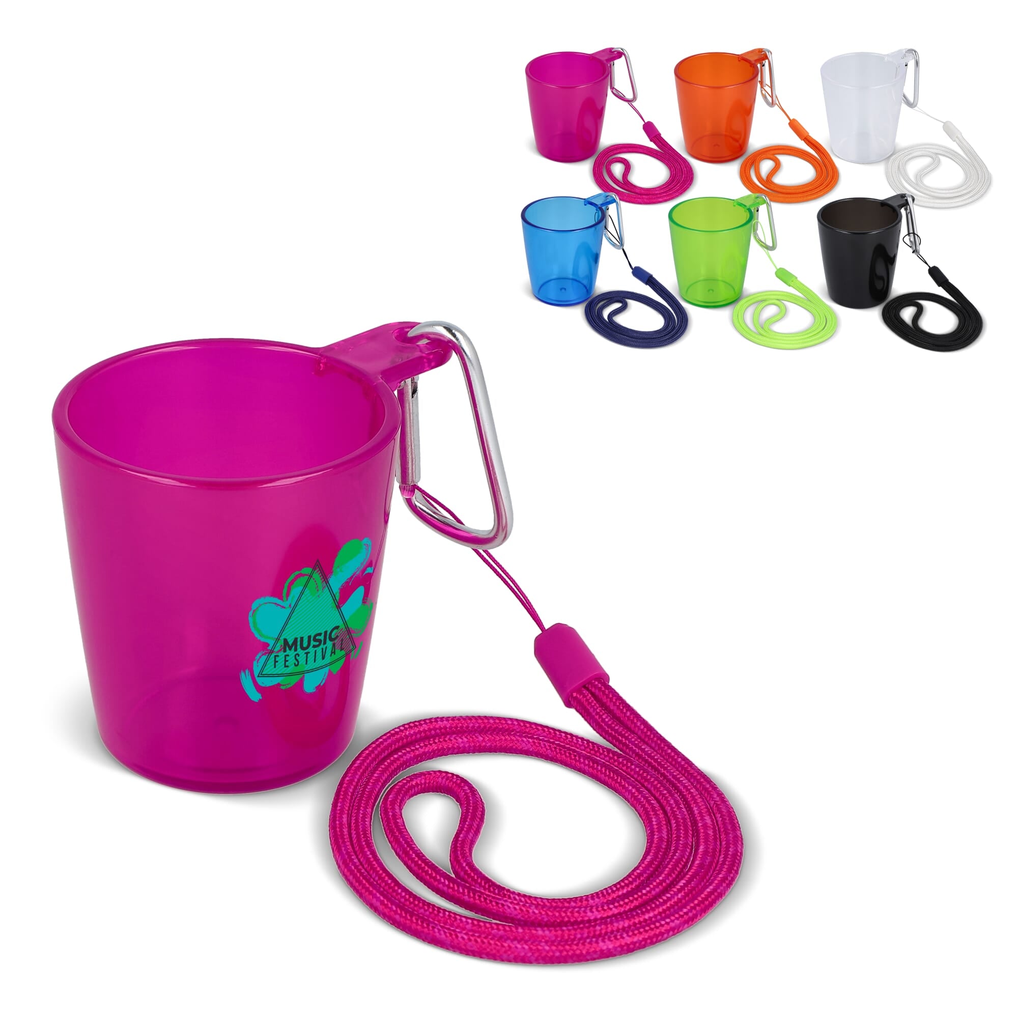 Festival-Shotglas mit Lanyard
