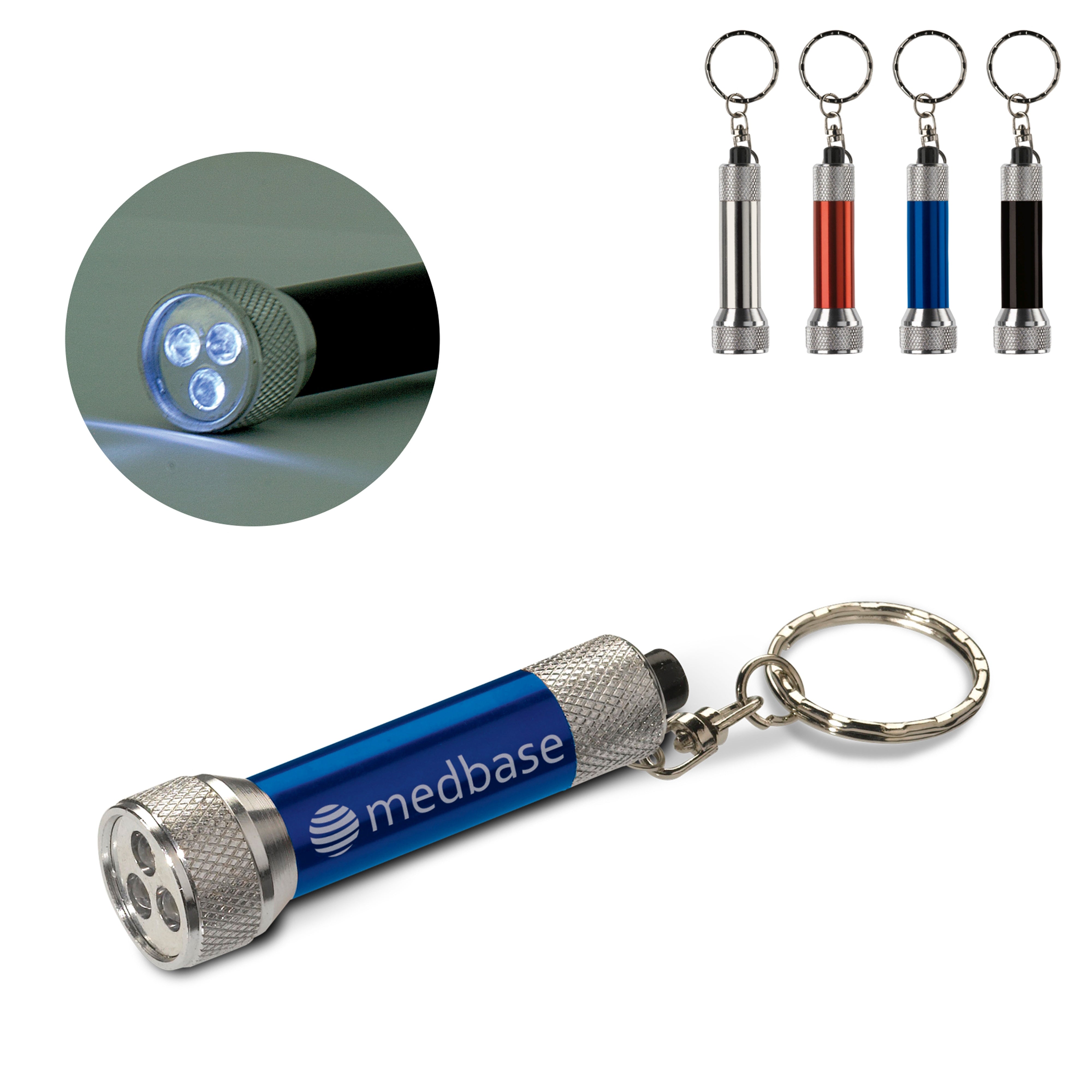 Mini-LED-Taschenlampe mit Schlüsselring