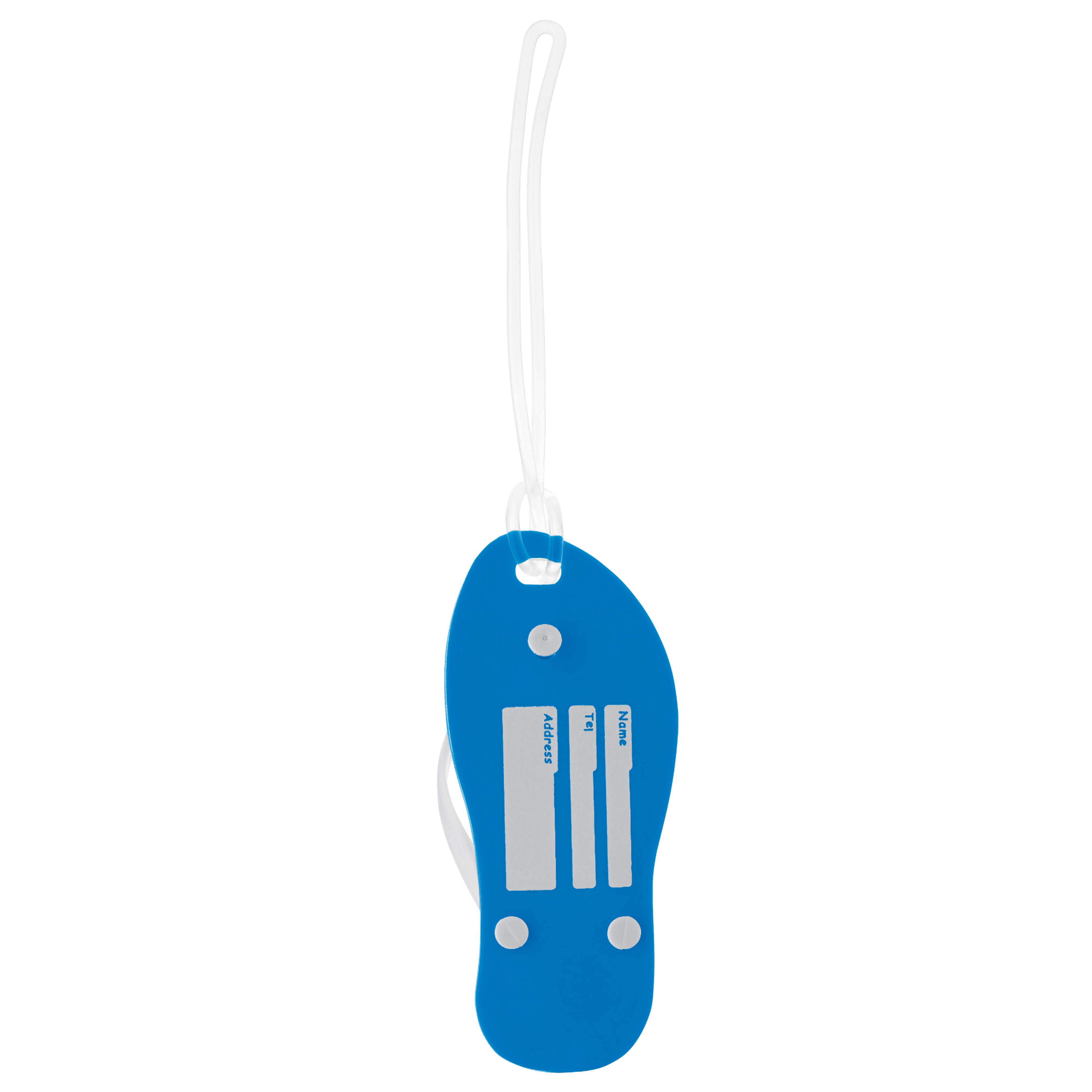Kofferanhänger „Slipper“ aus PVC