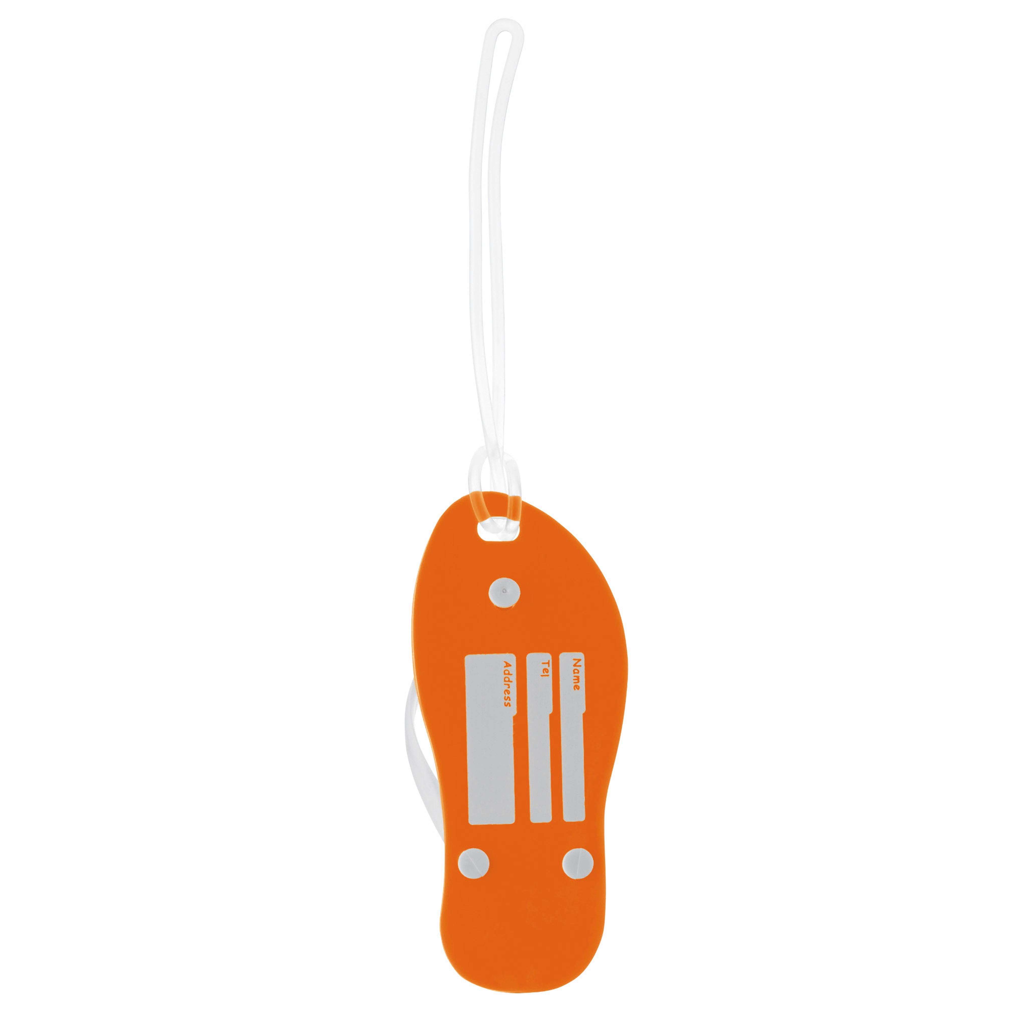 Kofferanhänger „Slipper“ aus PVC