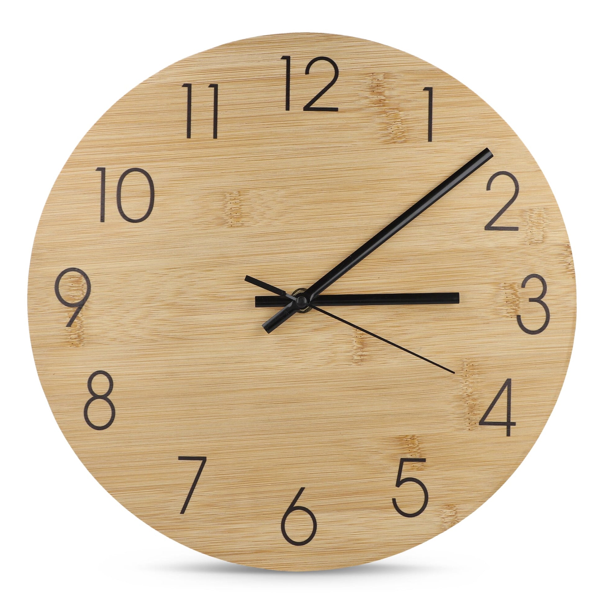 Wanduhr Bambus