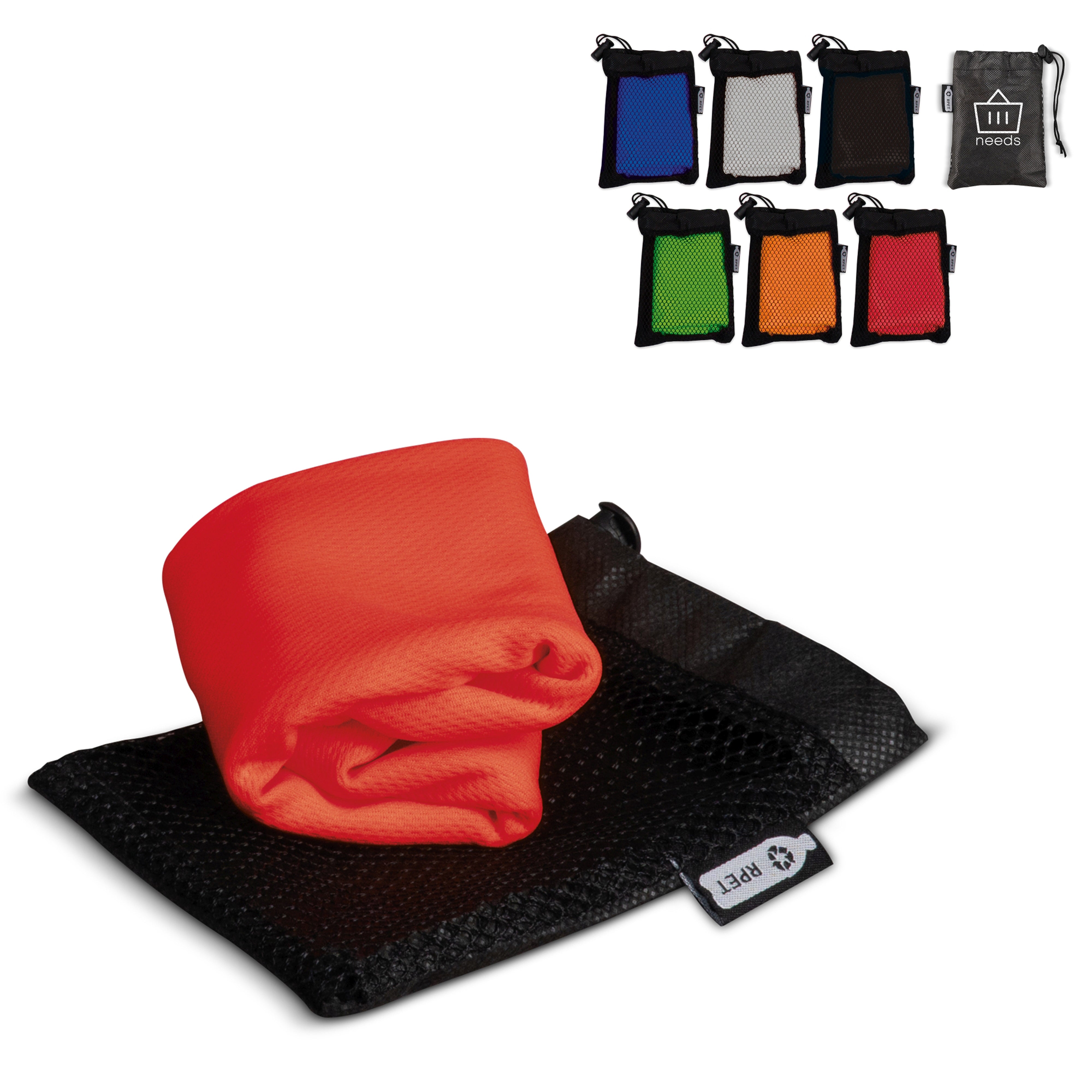 Kühlendes Handtuch aus rPET-Material 30 × 80 cm