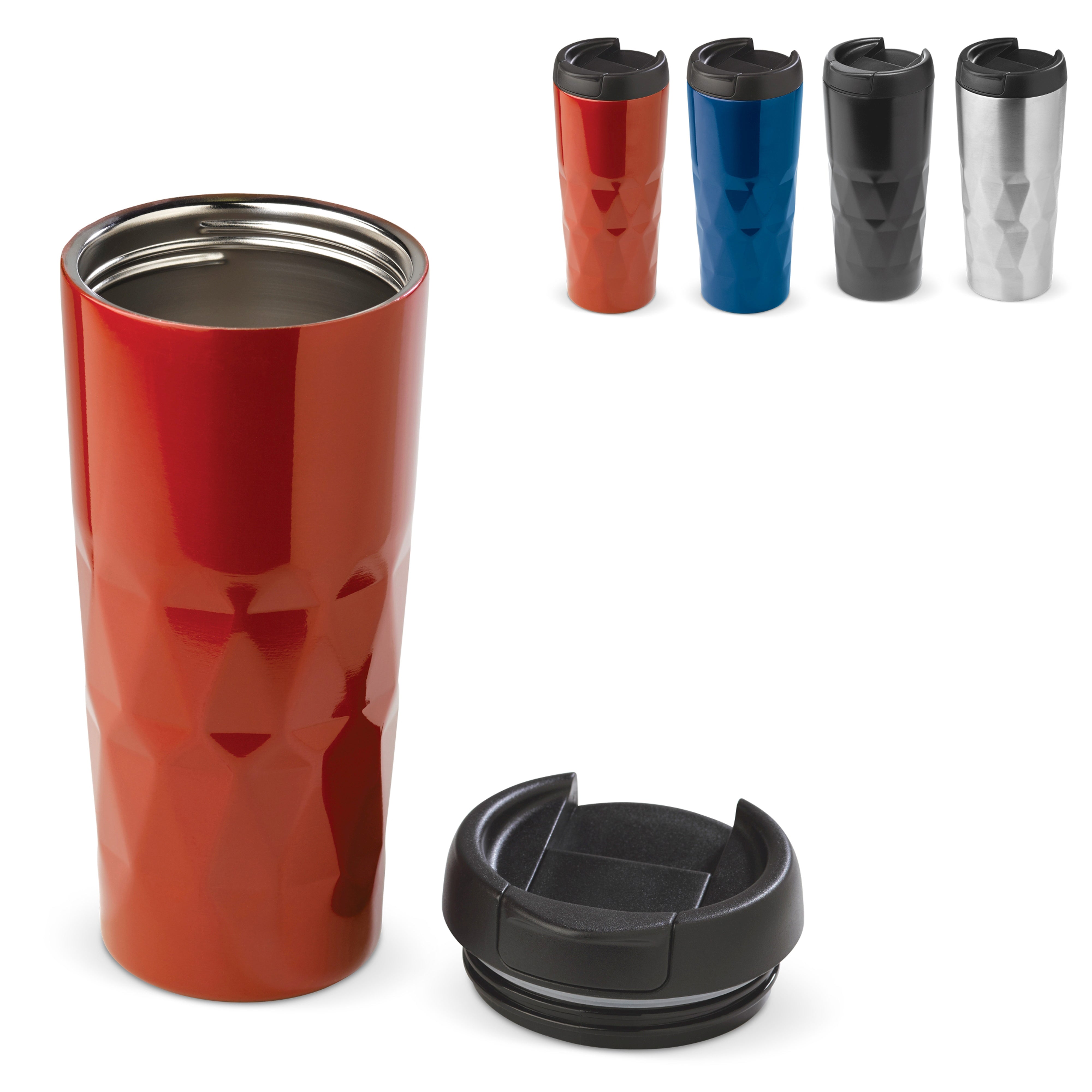 Isolierbecher mit Diamantenmuster 450 ml