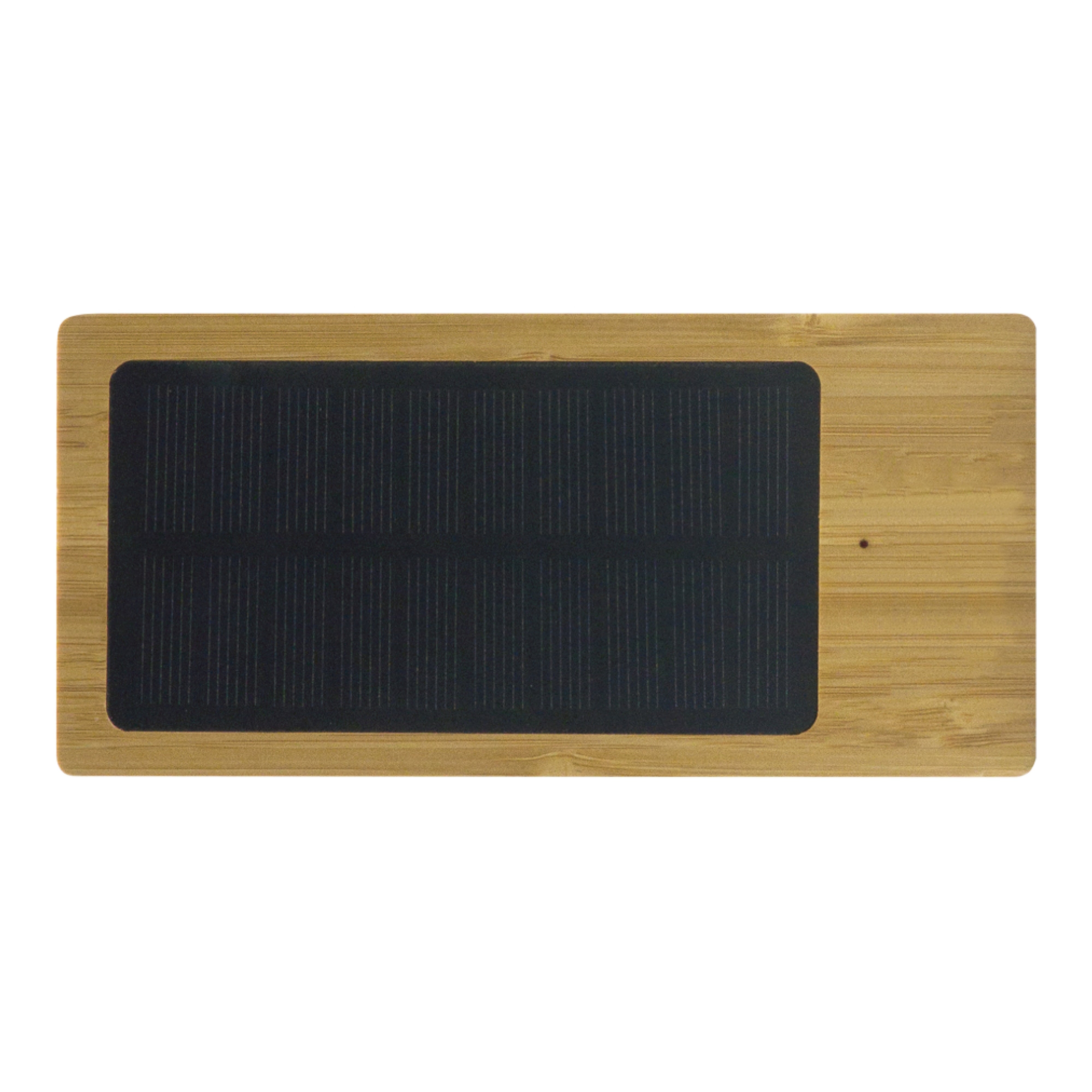 Solar Powerbank aus Bambus 8.000 mAh