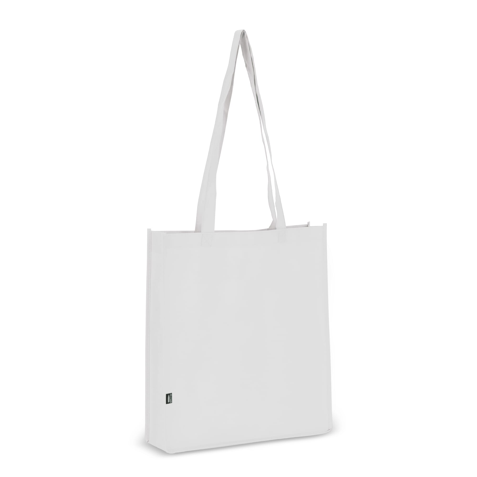 R-PET Tragetasche aus Non Woven 38 x 9 x 42cm 75g/m²