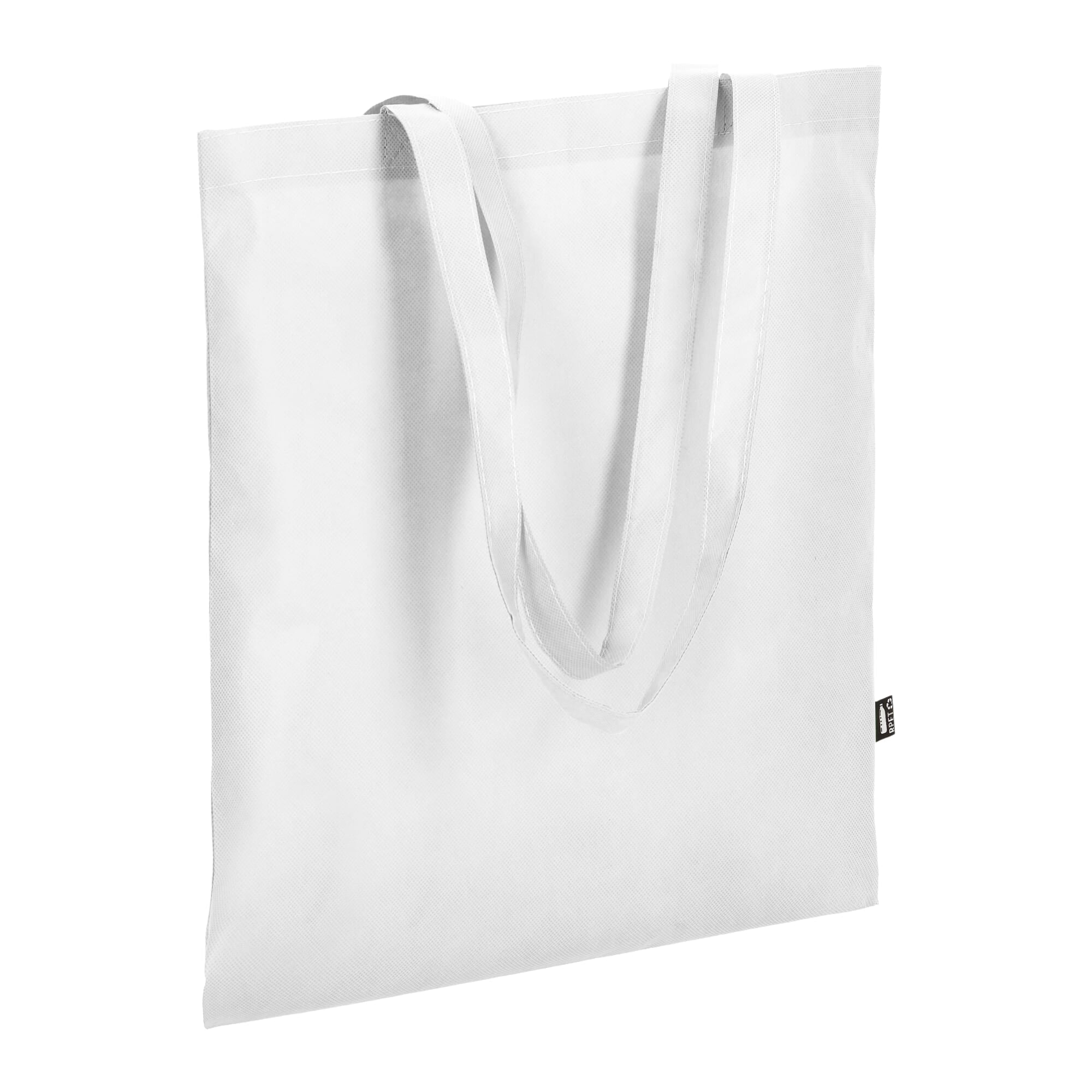R-PET Tragetasche aus Non Woven mit langen Griffen 38 x 42cm 75g/m²