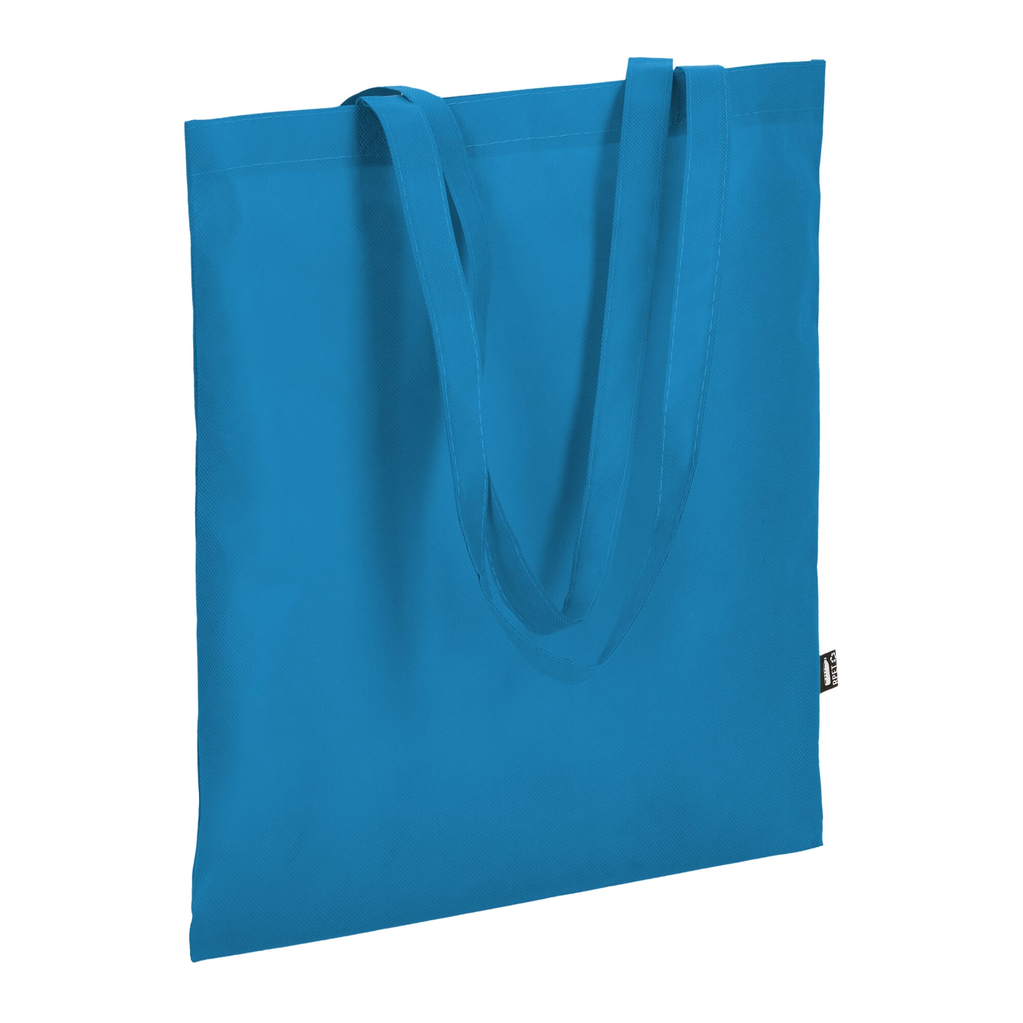 R-PET Tragetasche aus Non Woven mit langen Griffen 38 x 42cm 75g/m²