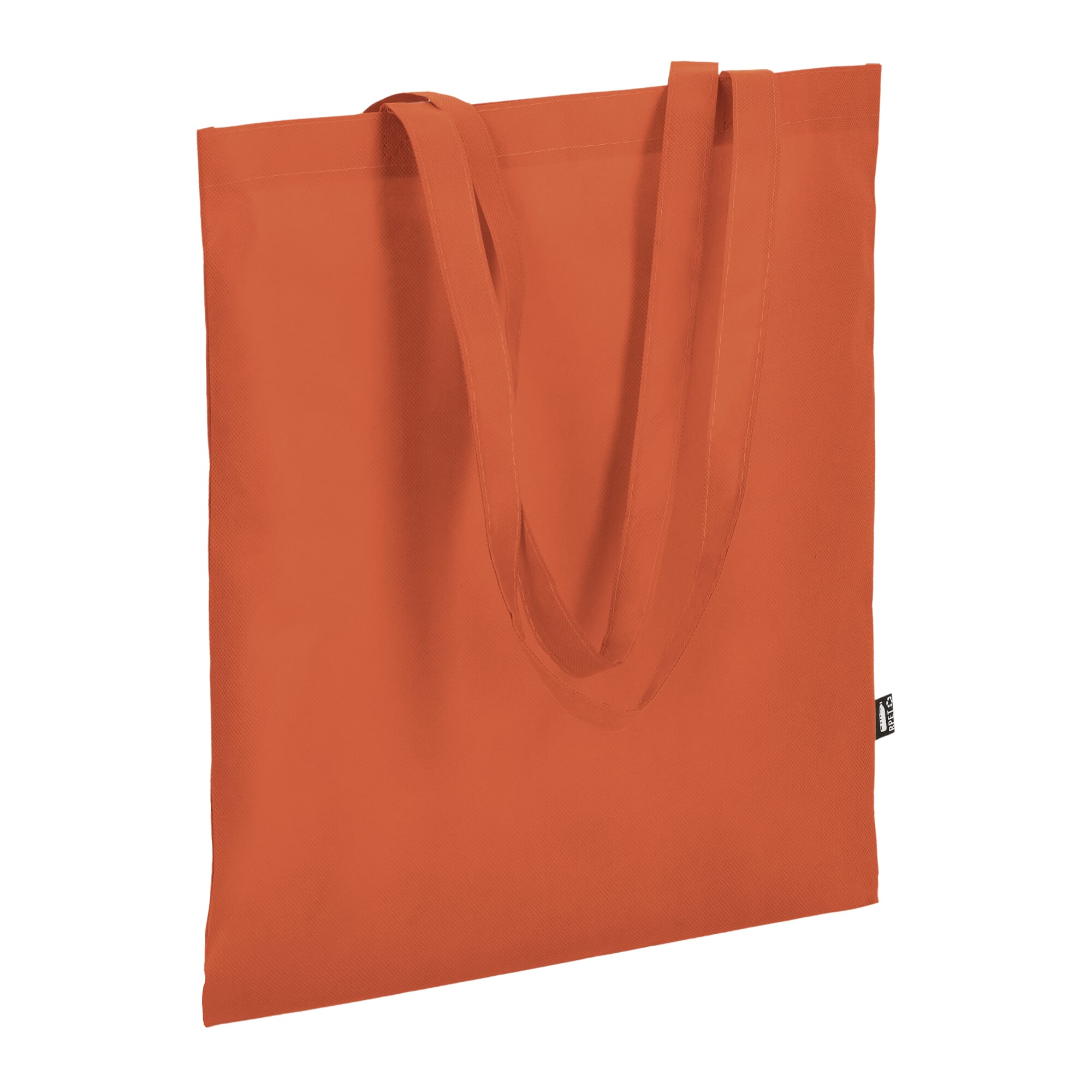 R-PET Tragetasche aus Non Woven mit langen Griffen 38 x 42cm 75g/m²
