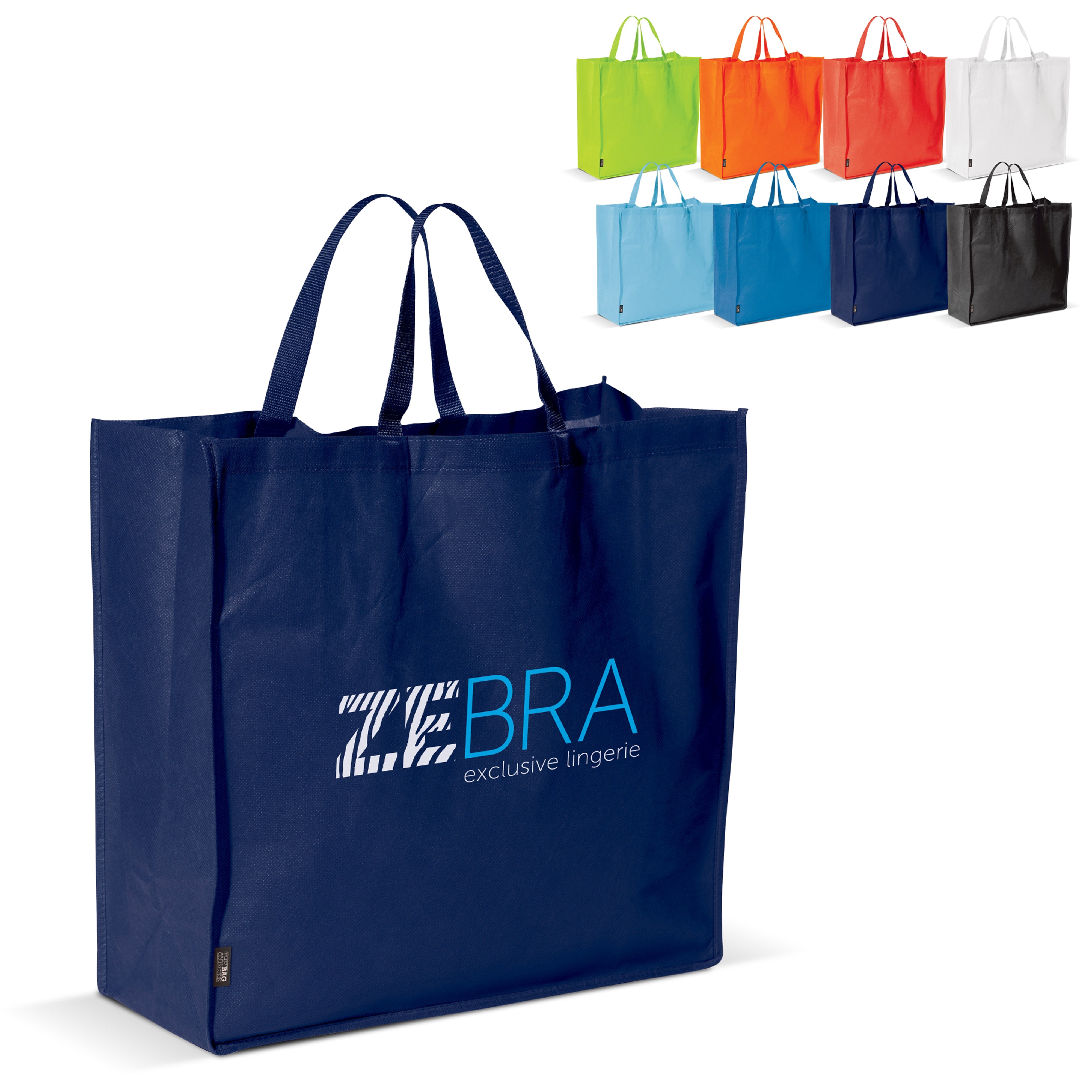 Non-Woven Einkaufstasche 75 g/m² mit kurzen Griffen