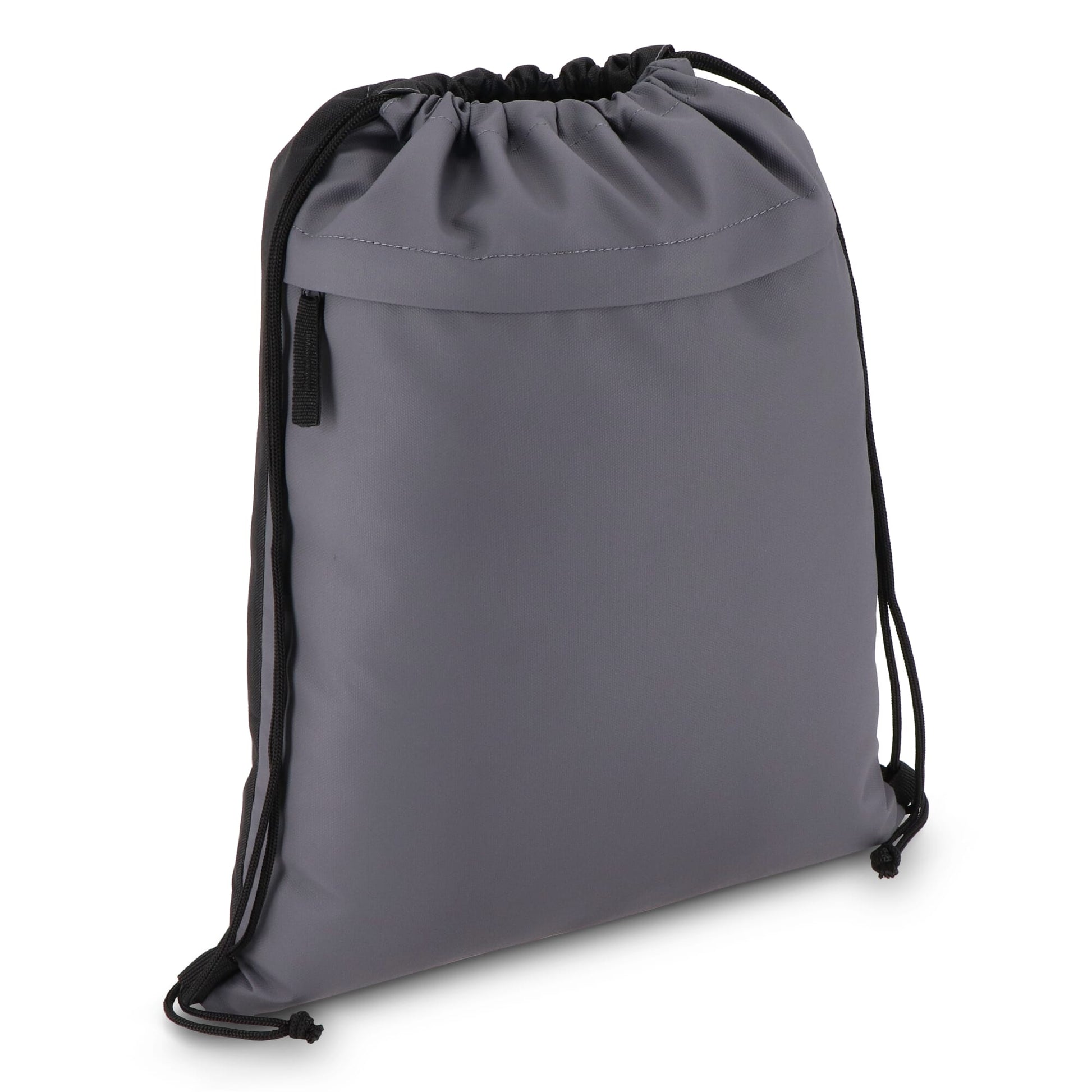 PU-beschichtete R-PET 600D Kordeltasche 33 x 42 cm