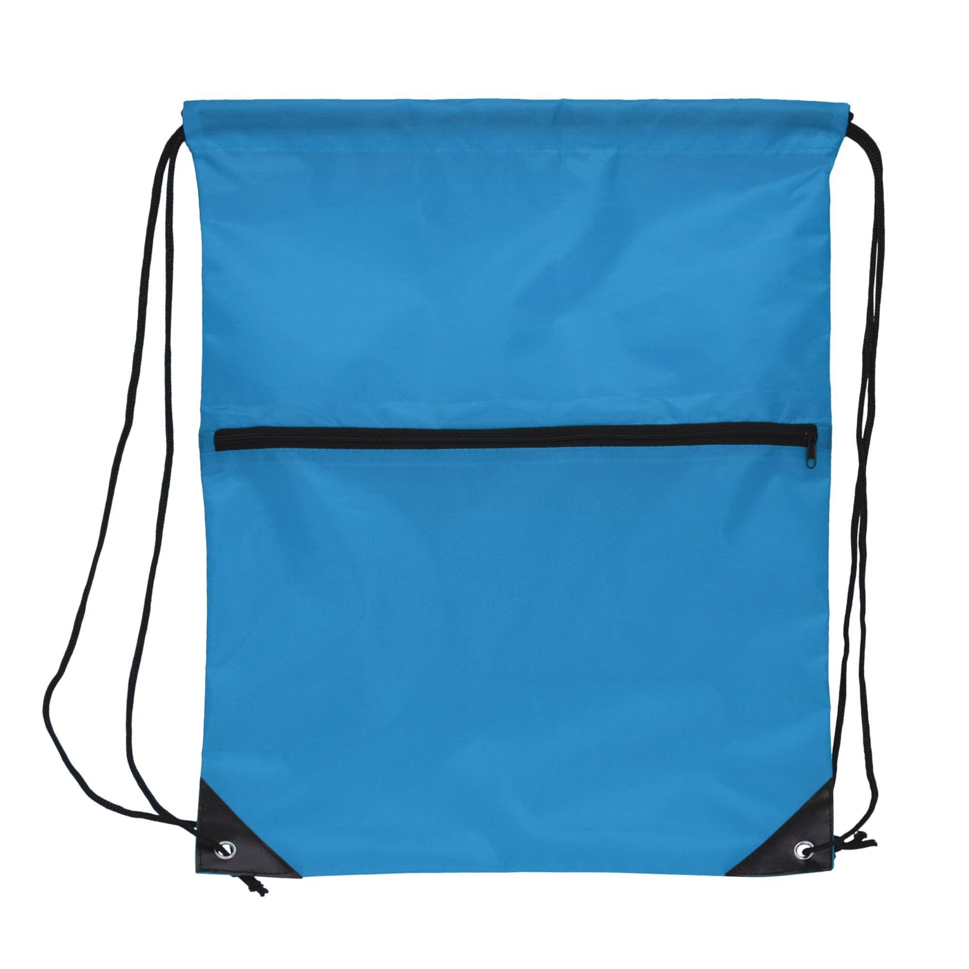 Kordelzugtasche 210T R-PET mit Reißverschluss