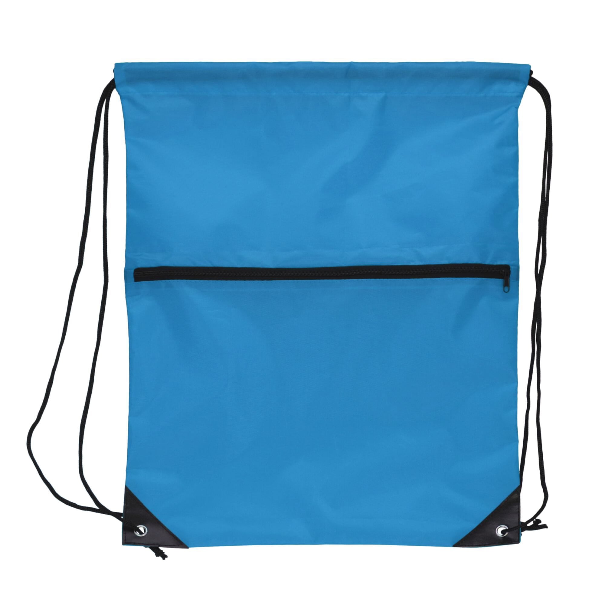 Kordelzugtasche 210T R-PET mit Reißverschluss