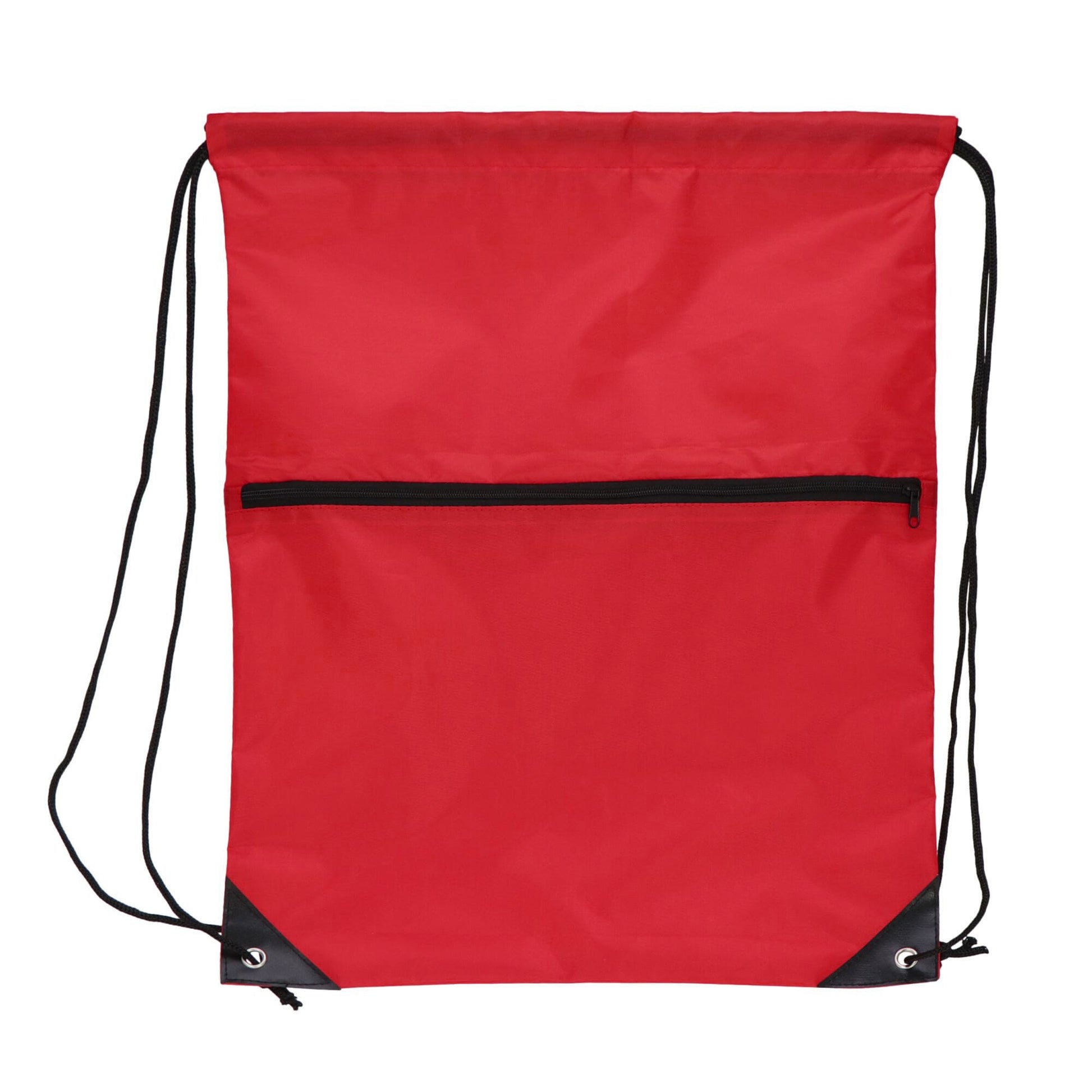 Kordelzugtasche 210T R-PET mit Reißverschluss