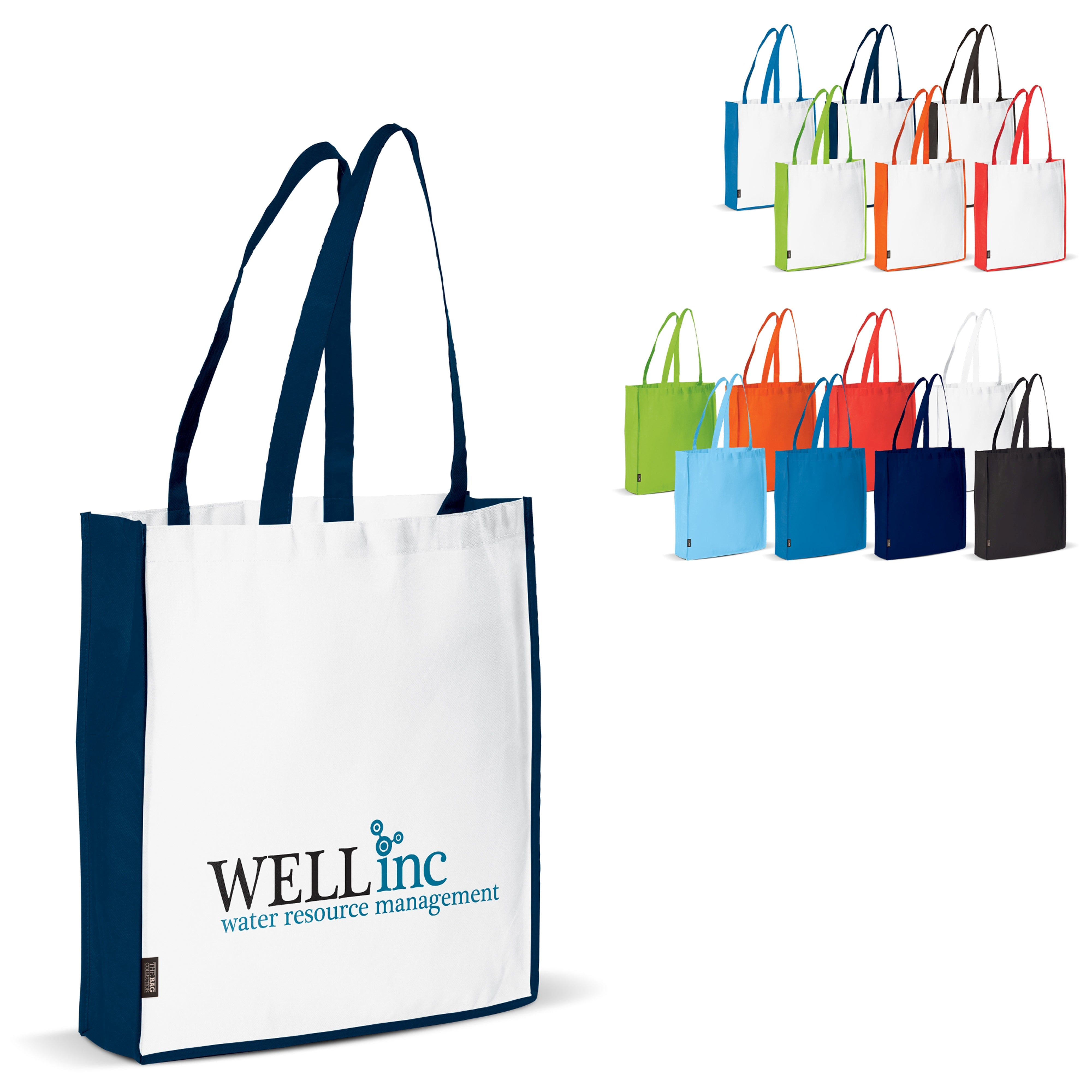 Non-Woven Tragetasche mit langen Griffen 75 g/m²