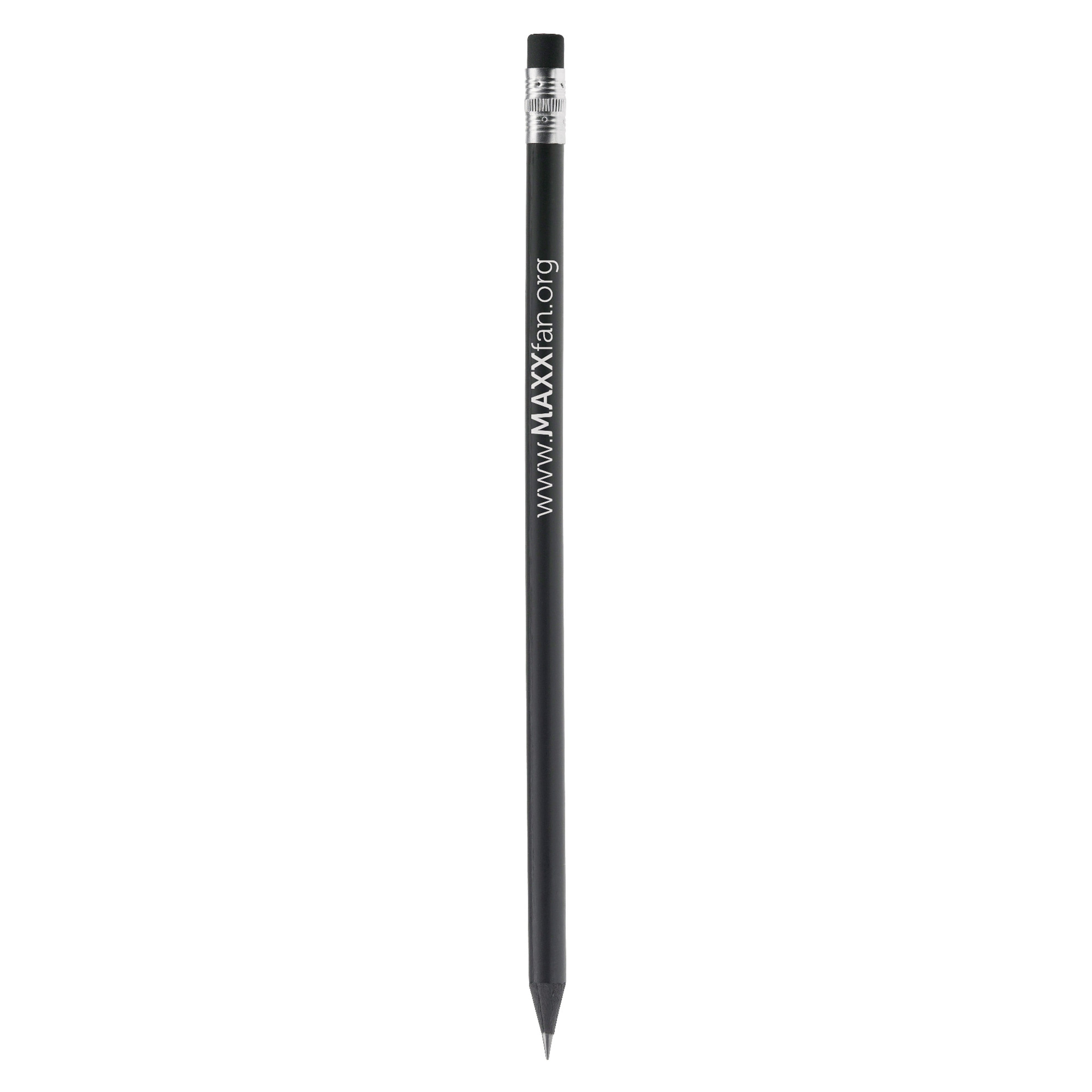 Schwarzer Bleistift mit Radiergummi