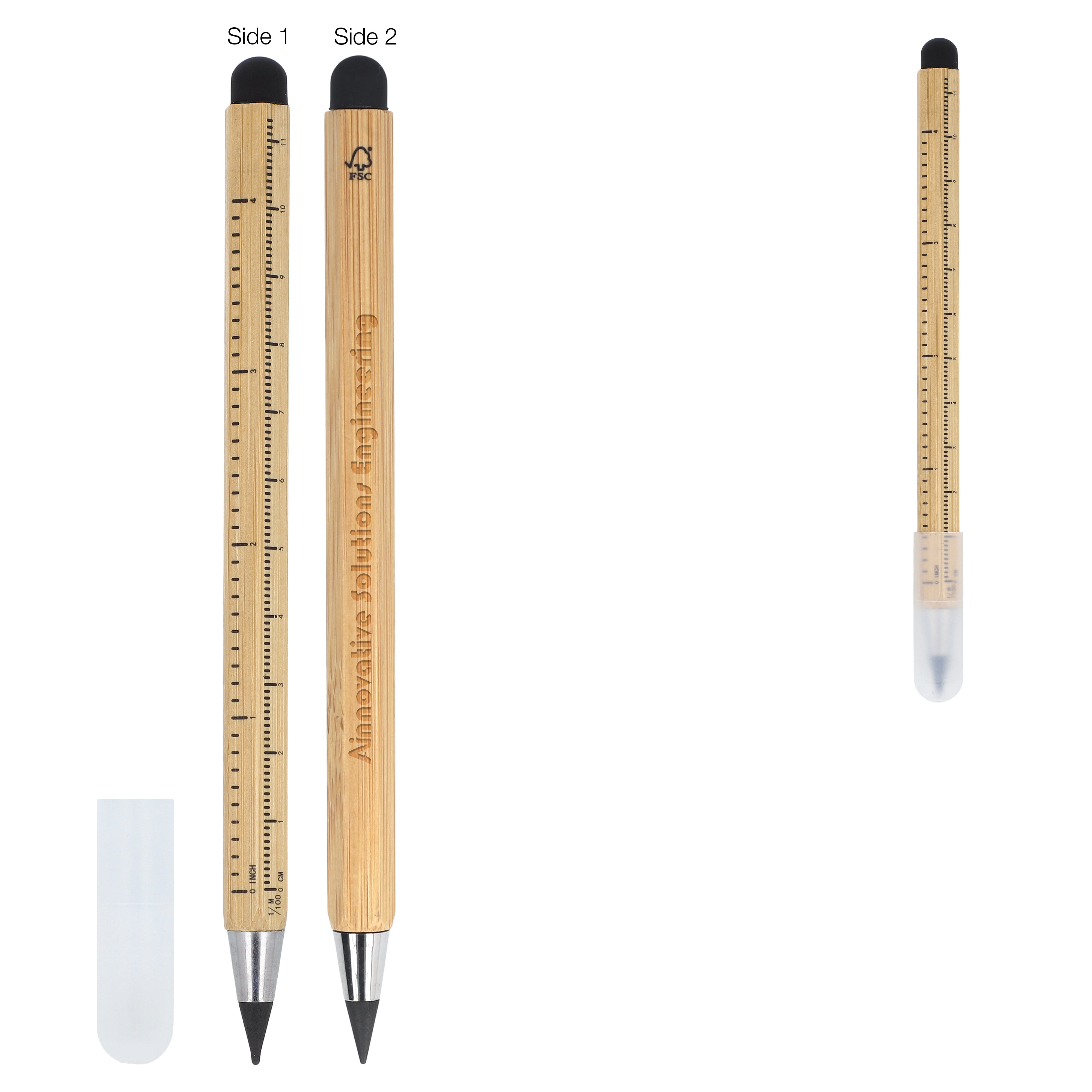 Langlebiger Bambus Bleistift mit Lineal