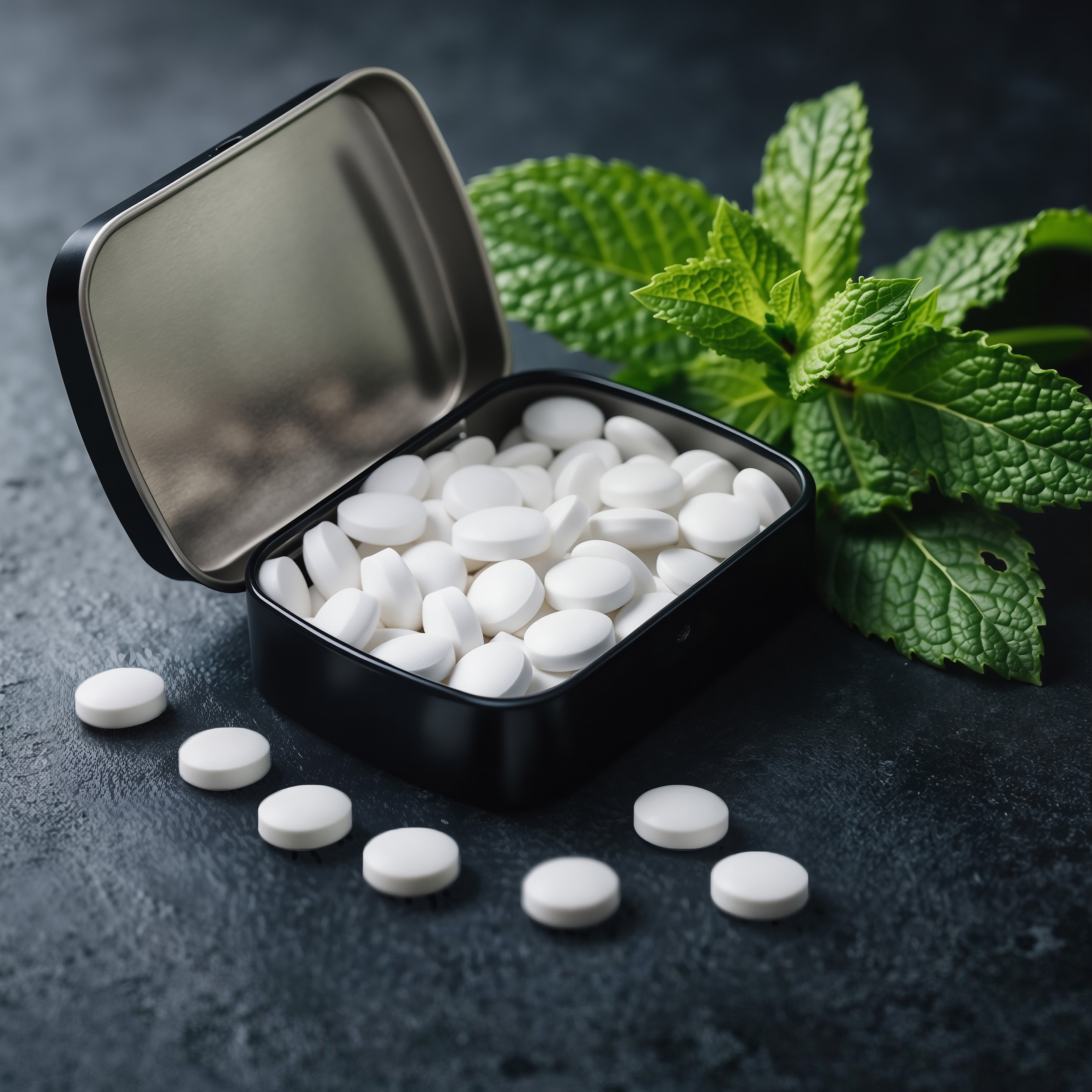 Mini-Pfefferminzdose rechteckig