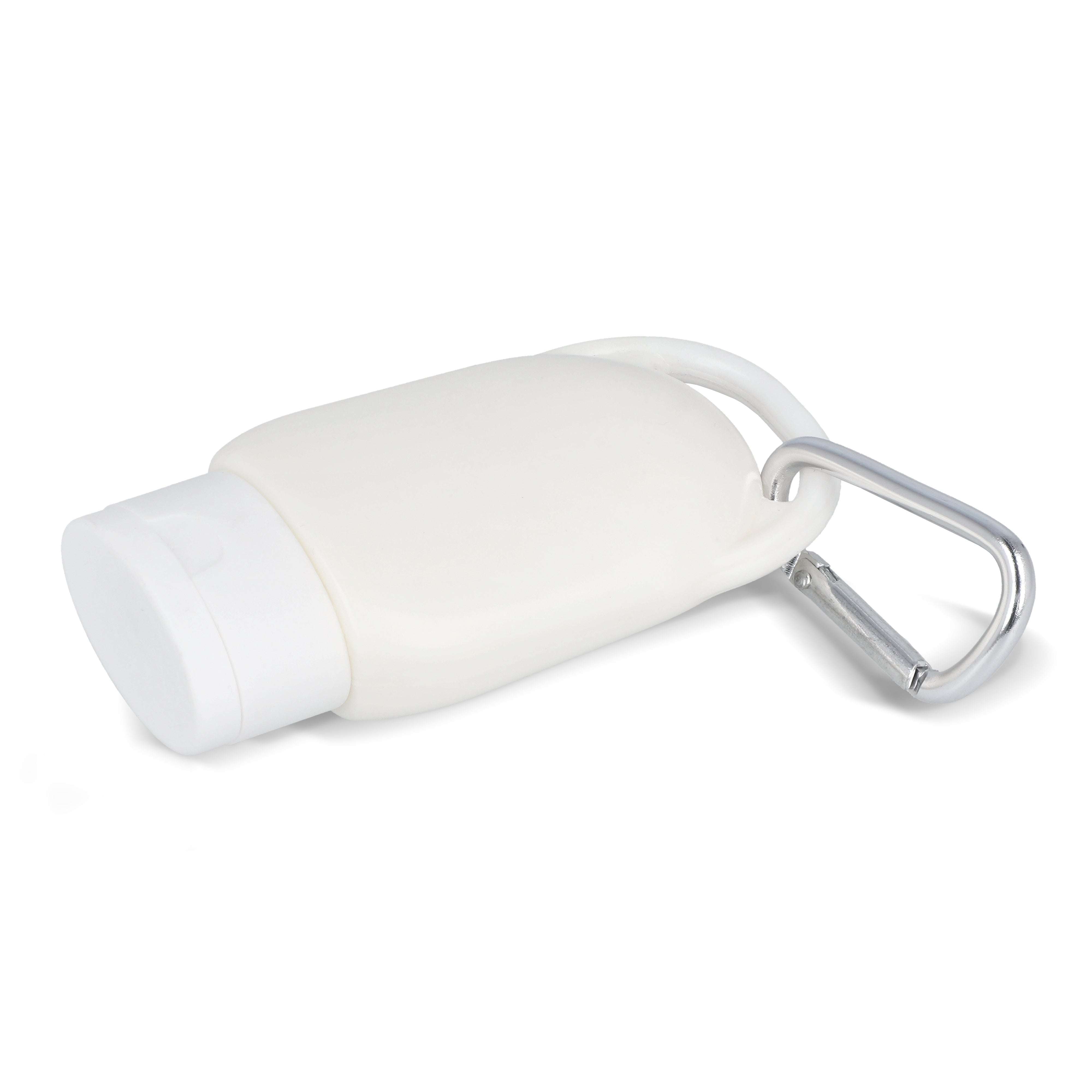 Sonnenschutzlotion mit Karabiner SPF 30 aus recyceltem Material