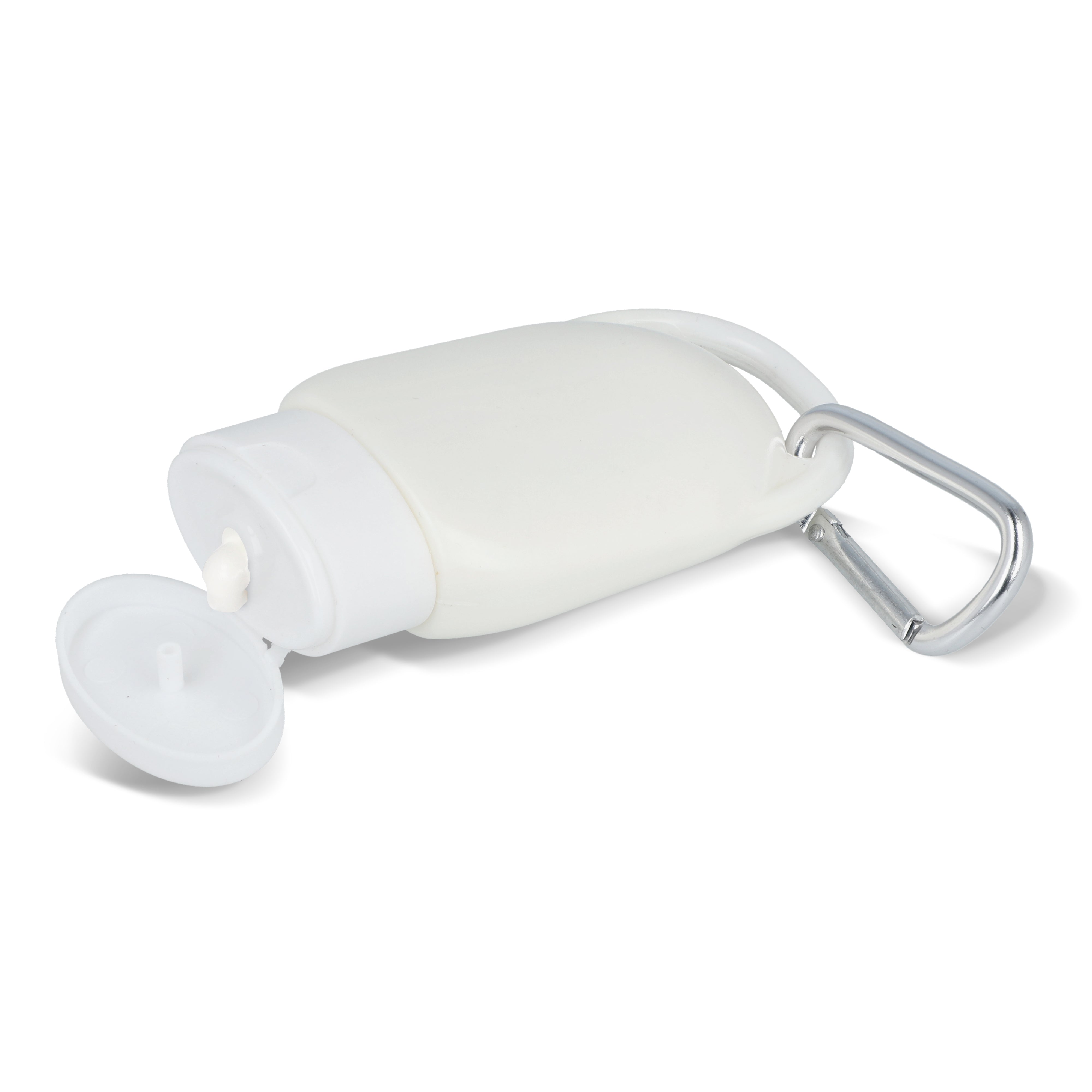 Sonnenschutzlotion mit Karabiner SPF 30 aus recyceltem Material