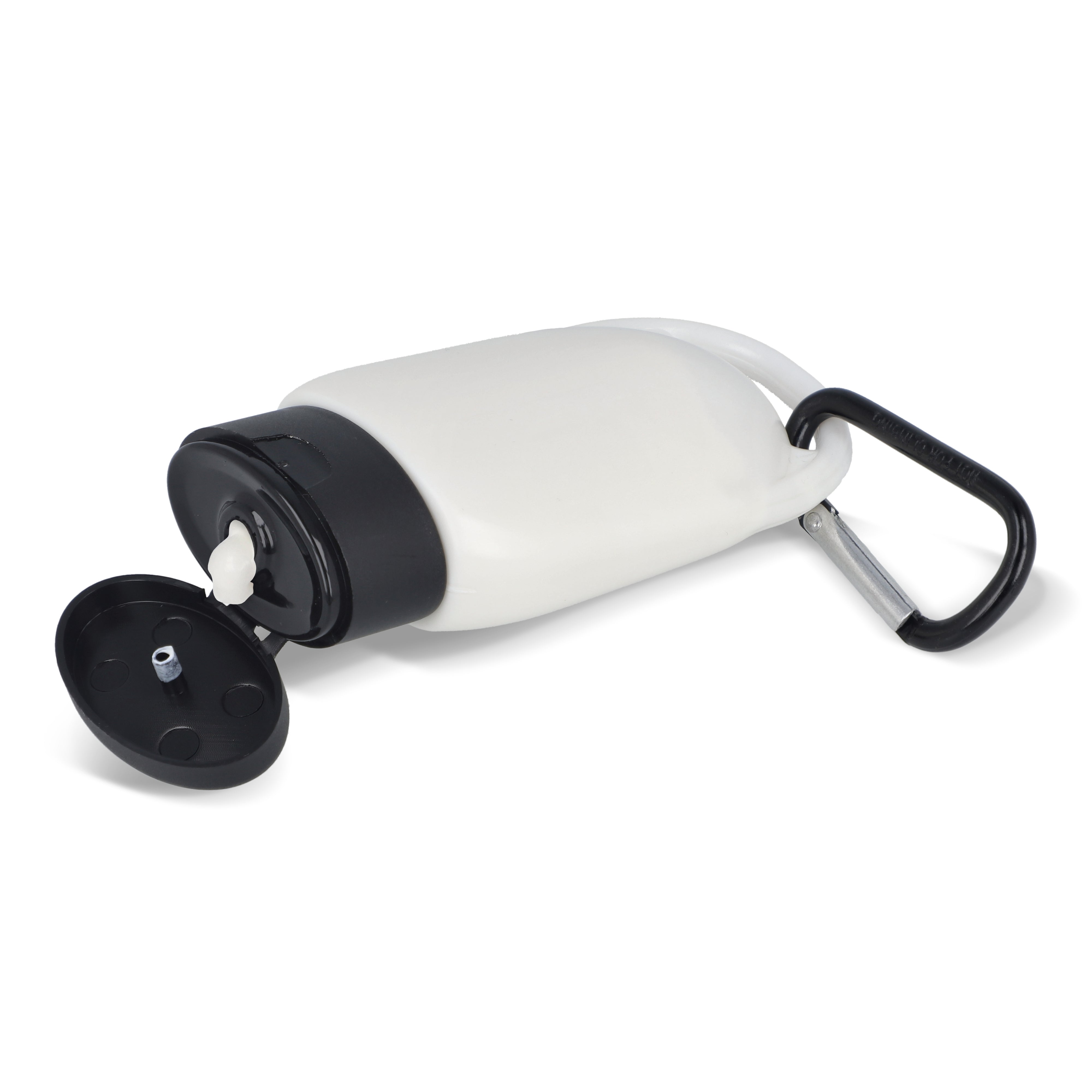 Sonnenschutzlotion mit Karabiner SPF 30 aus recyceltem Material