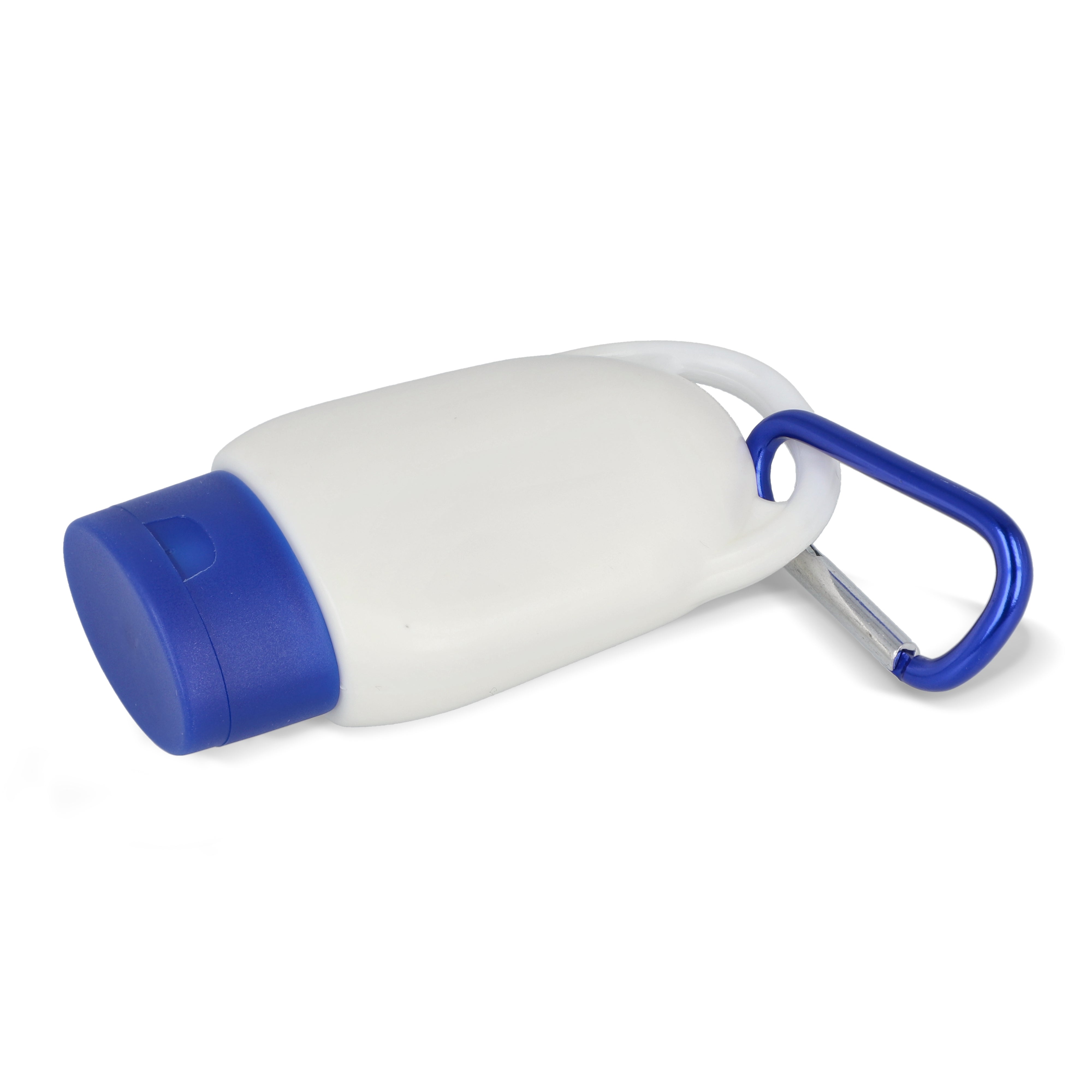 Sonnenschutzlotion mit Karabiner SPF 30 aus recyceltem Material