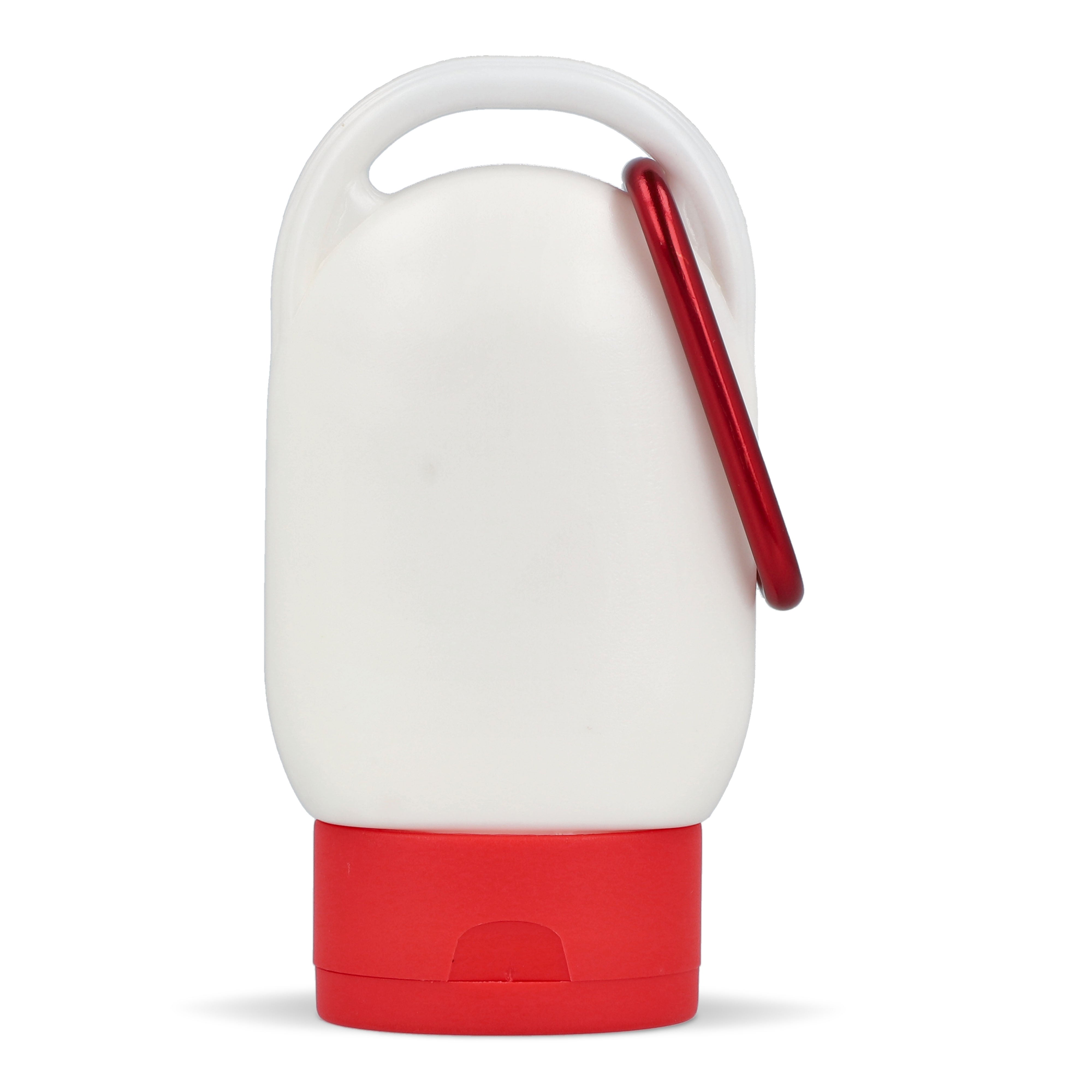 Sonnenschutzlotion mit Karabiner SPF 30 aus recyceltem Material