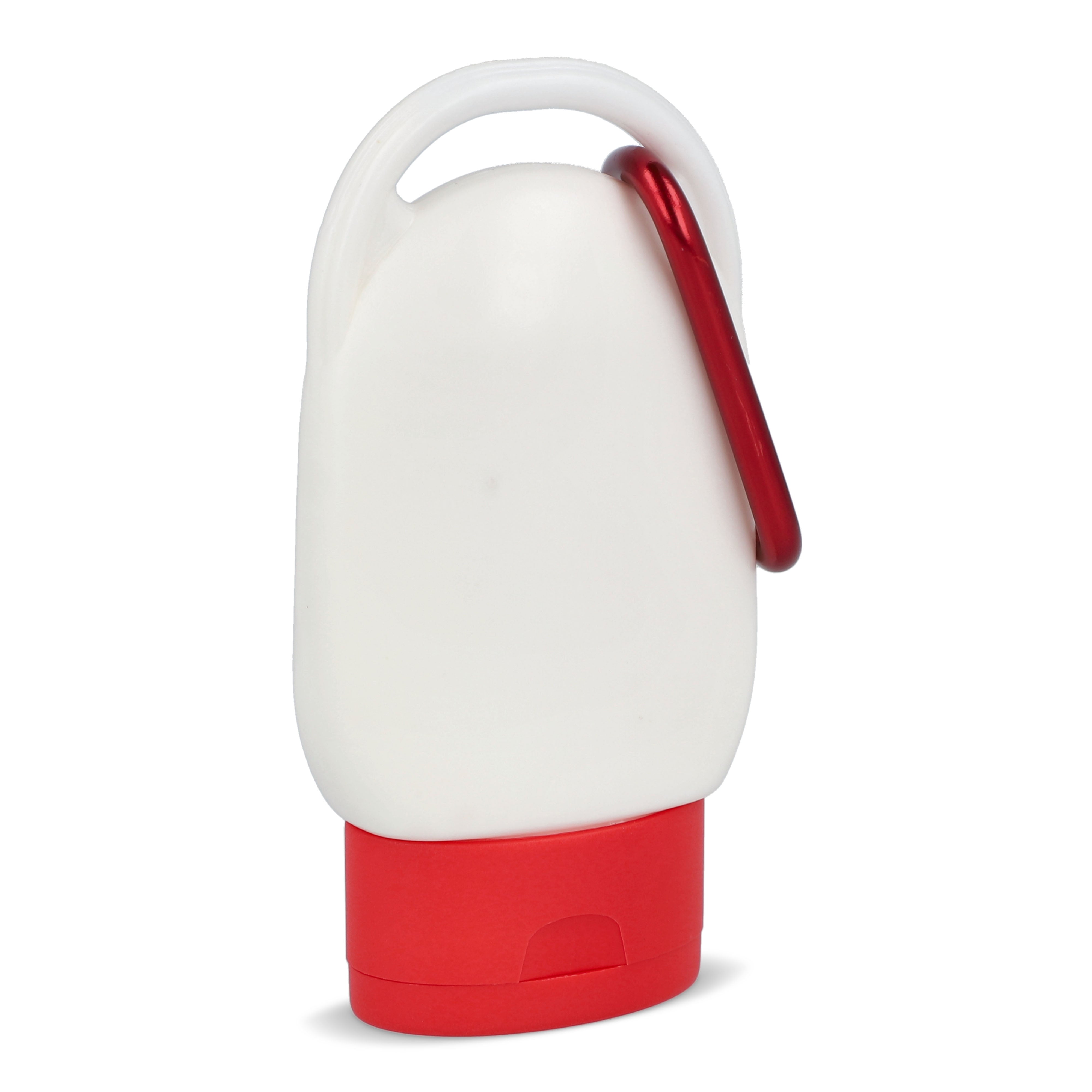 Sonnenschutzlotion mit Karabiner SPF 30 aus recyceltem Material