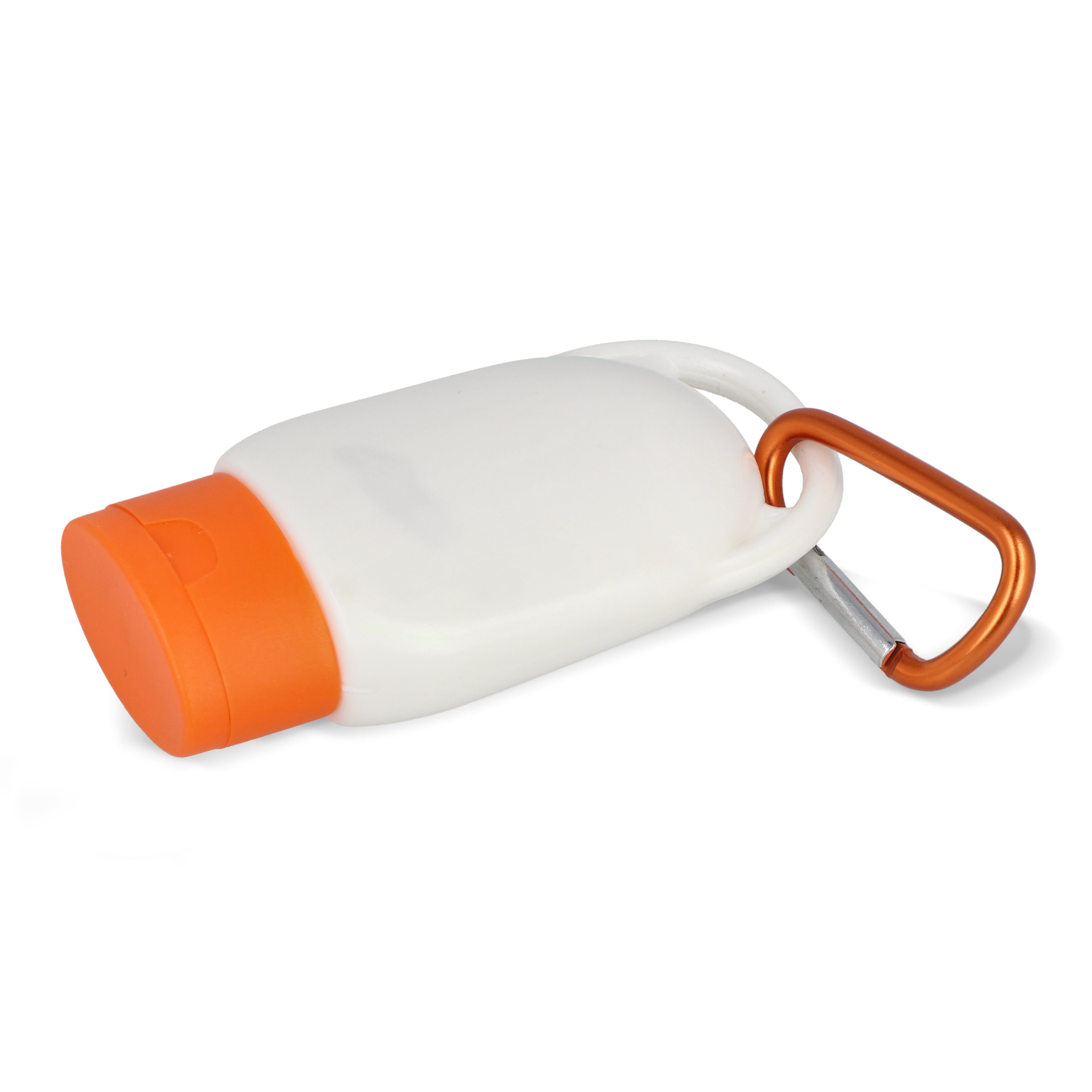 Sonnenschutzlotion mit Karabiner SPF 30 aus recyceltem Material