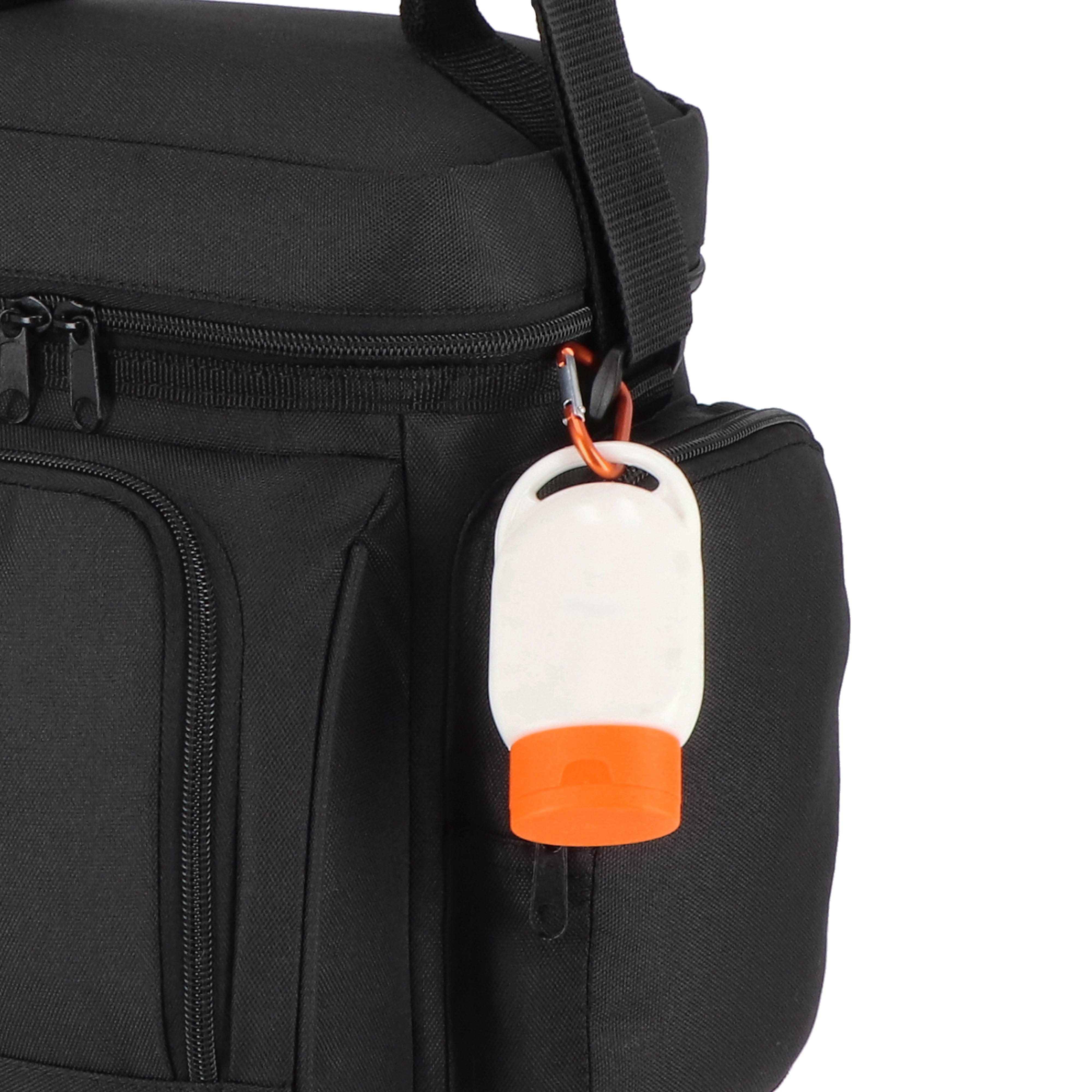 Sonnenschutzlotion mit Karabiner SPF 30 aus recyceltem Material