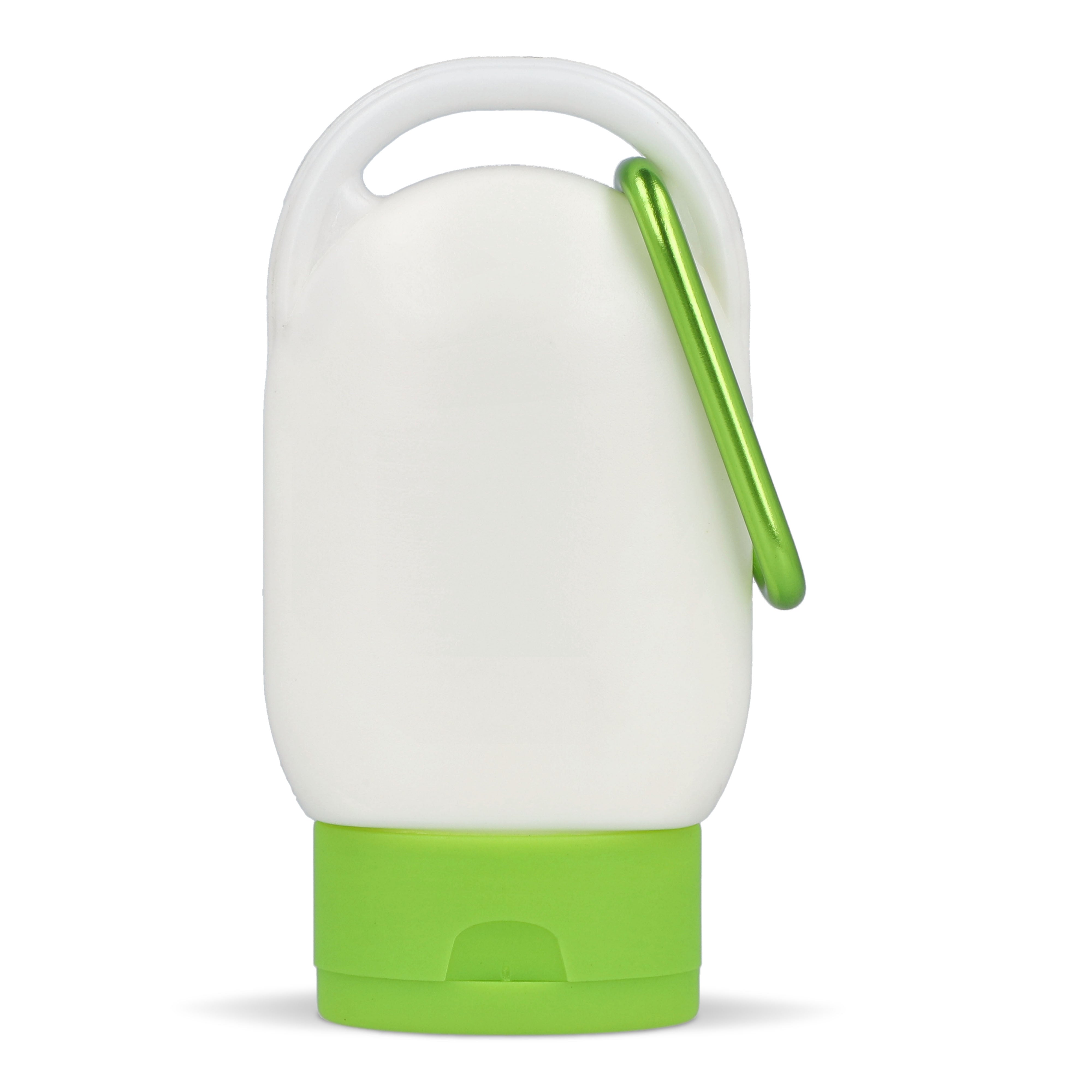 Sonnenschutzlotion mit Karabiner SPF 30 aus recyceltem Material