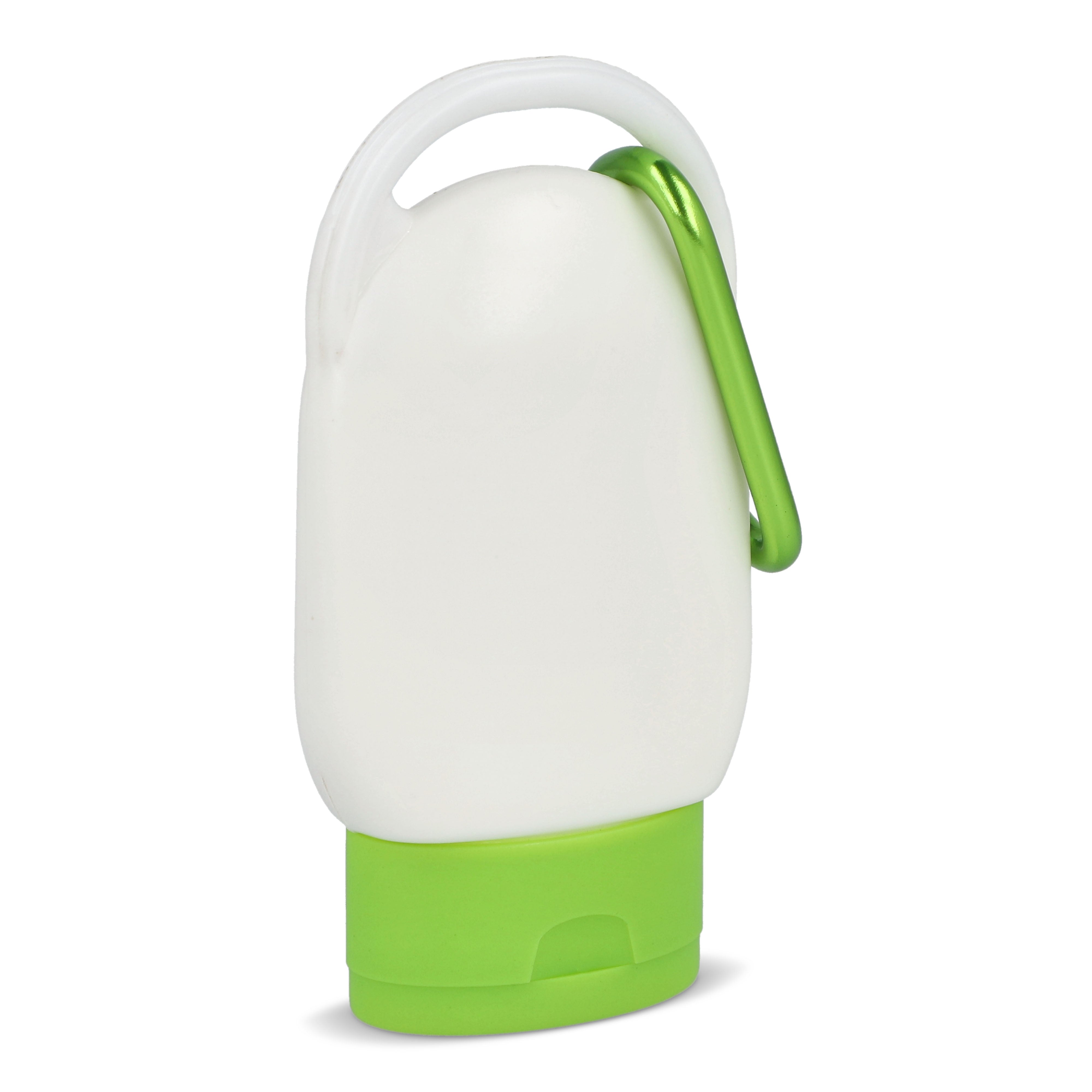 Sonnenschutzlotion mit Karabiner SPF 30 aus recyceltem Material