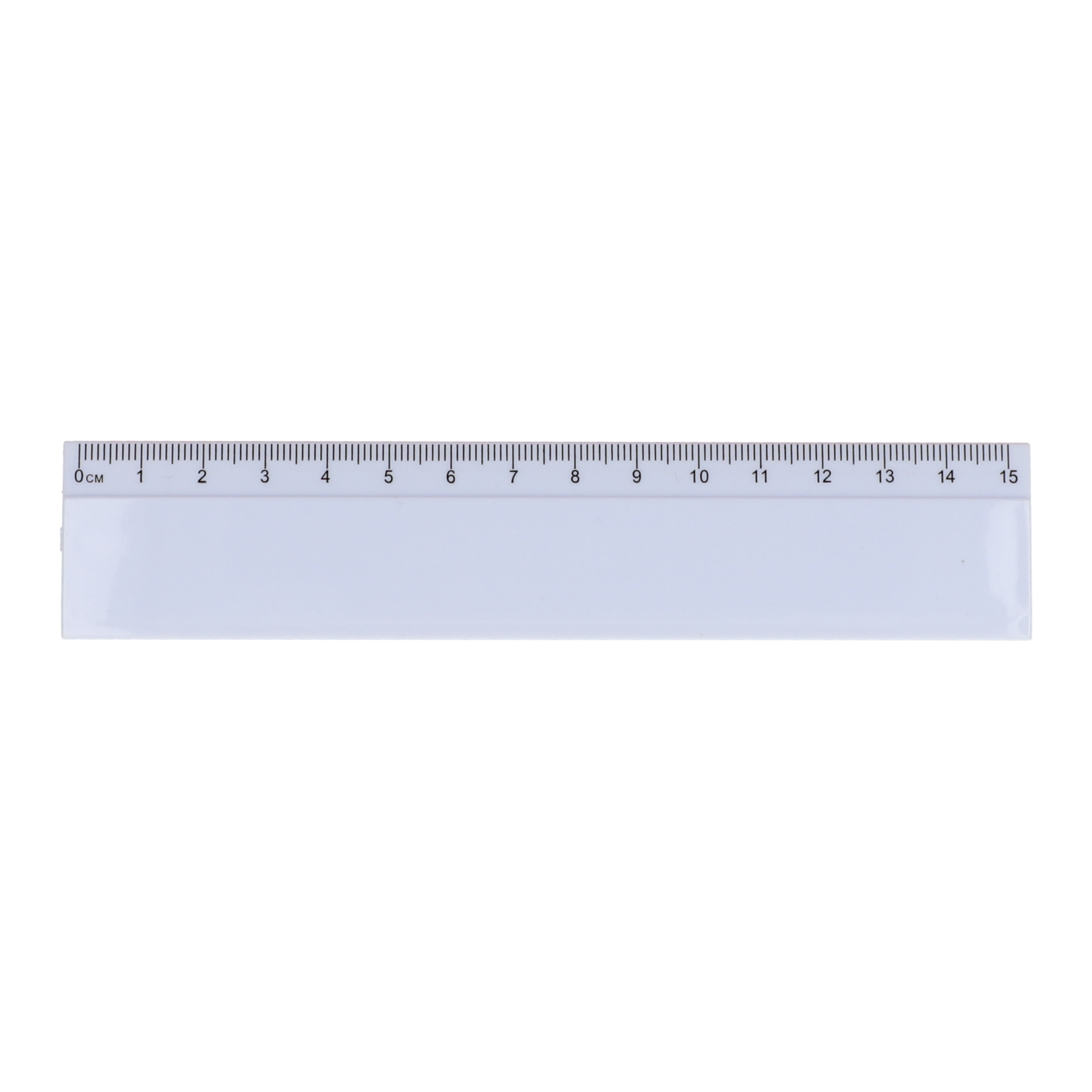 15 cm Lineal aus recyceltem Kunststoff