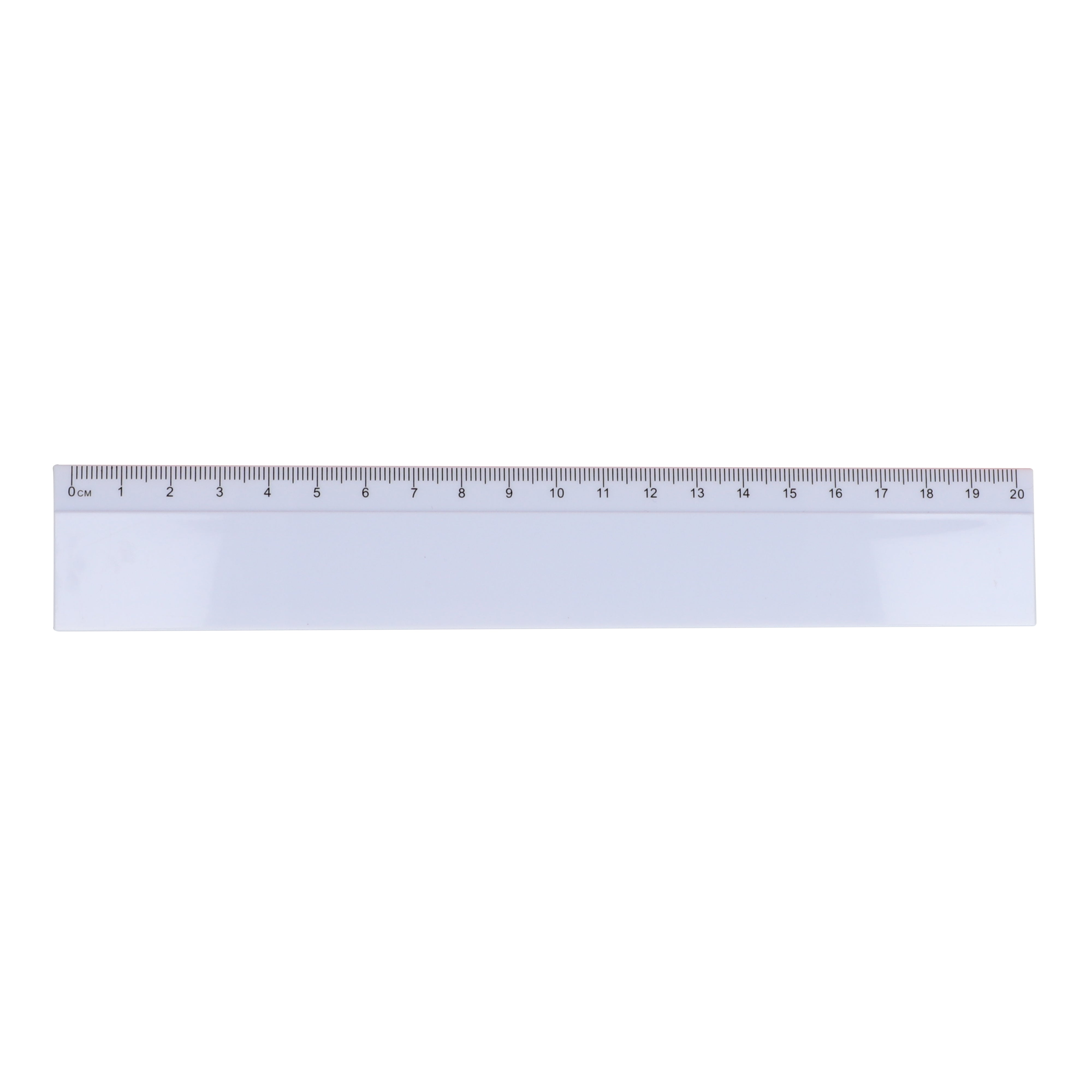 20 cm Lineal aus recyceltem Kunststoff