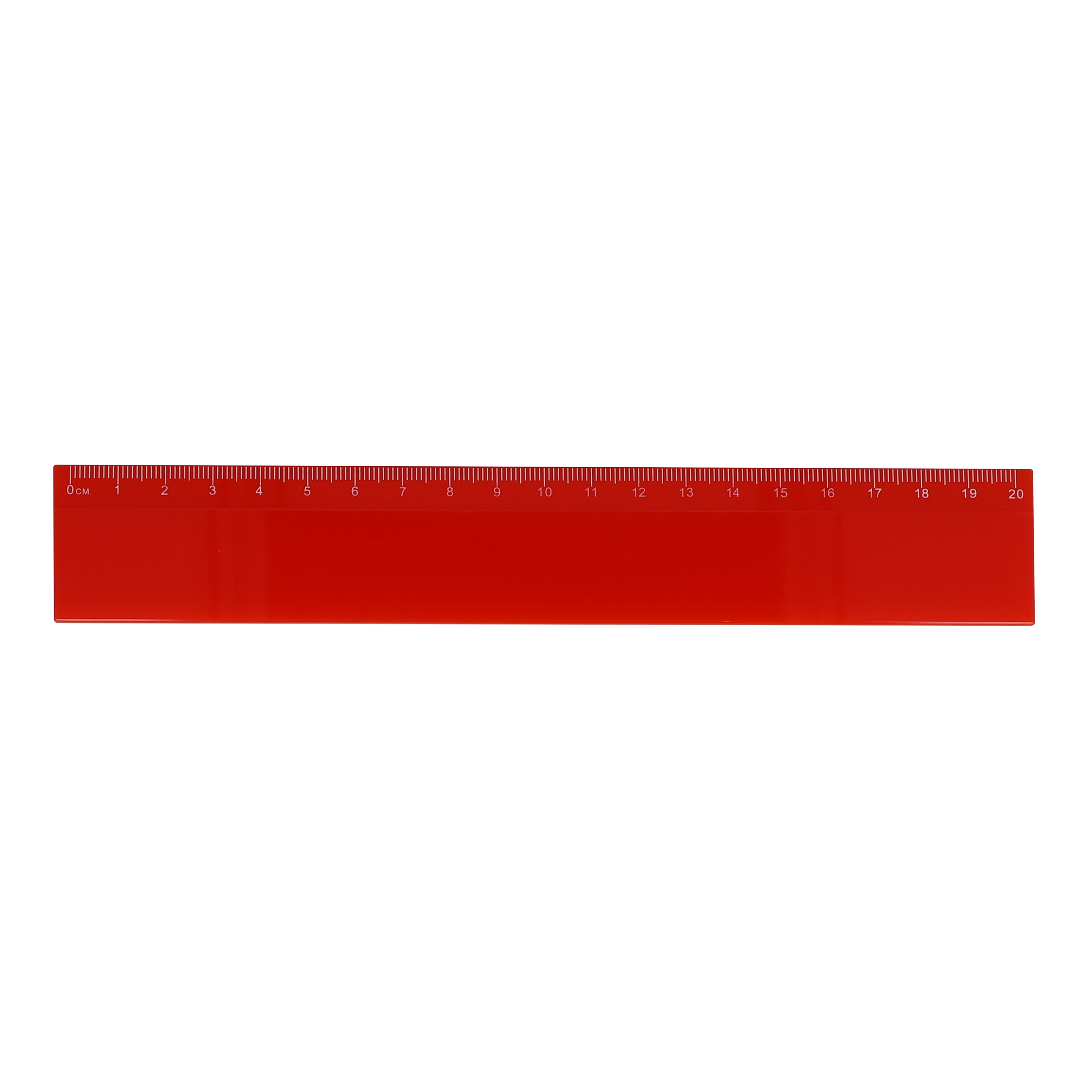 20 cm Lineal aus recyceltem Kunststoff