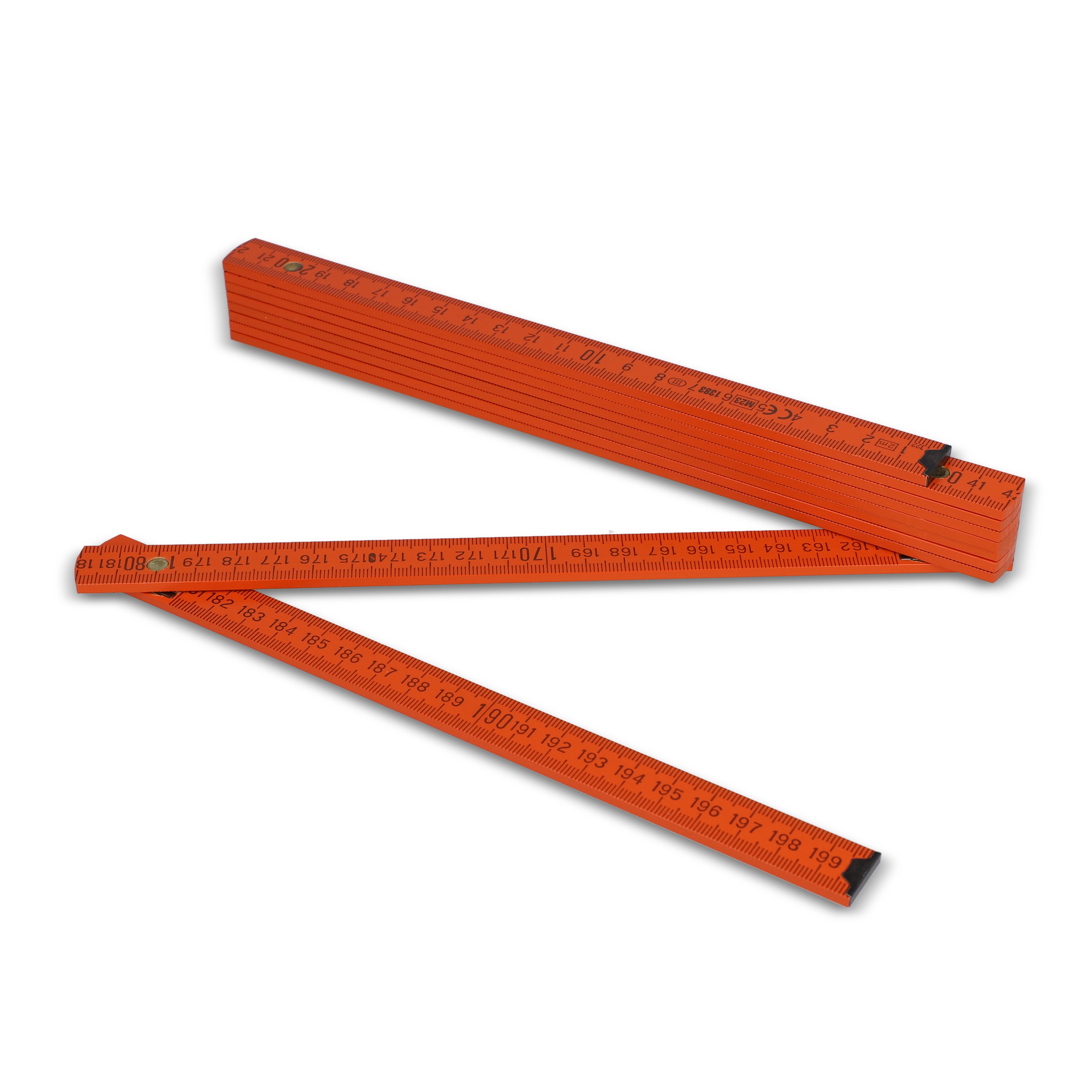 Premium Holz-Zollstock 2 m lackiert