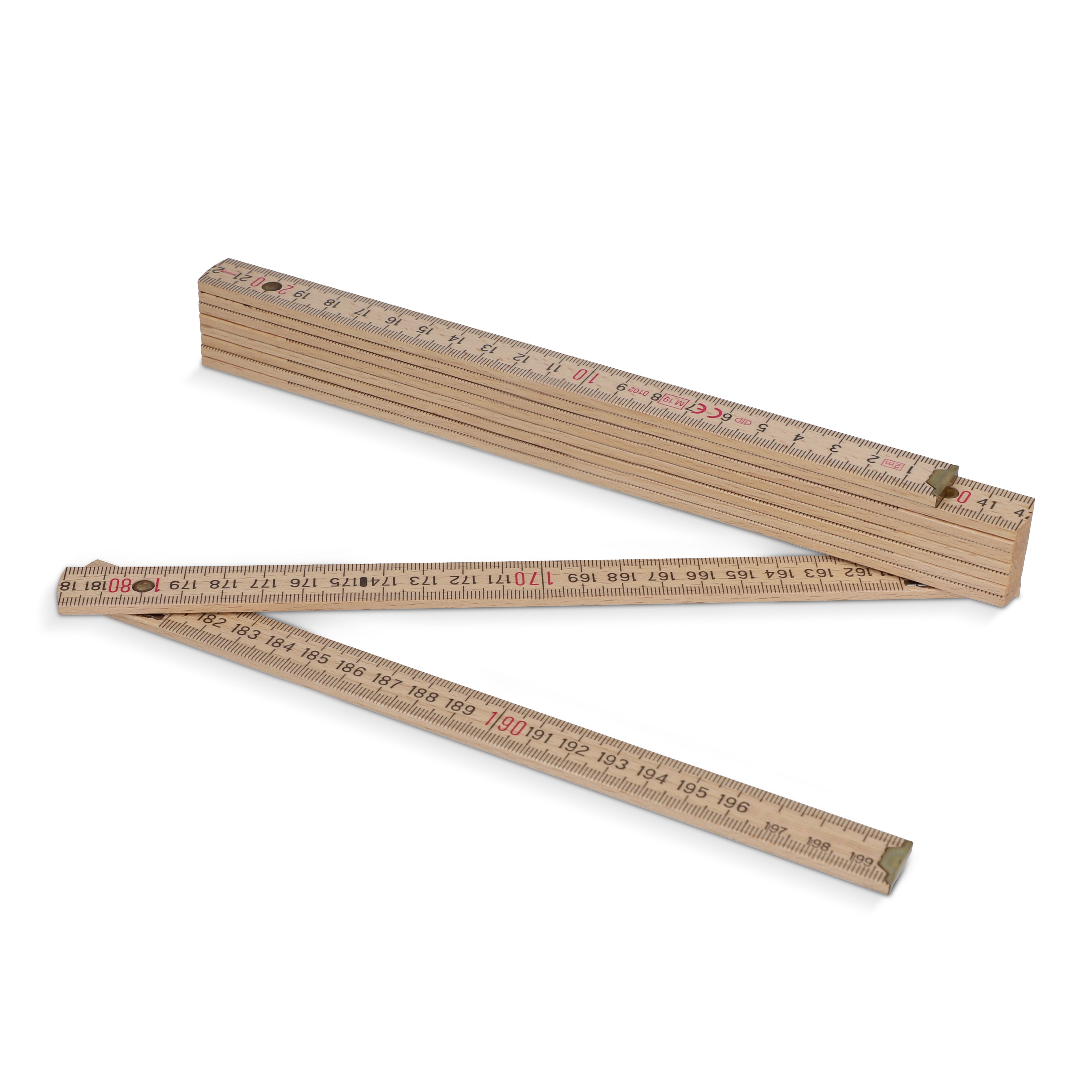Premium Holz-Zollstock 2 m natur