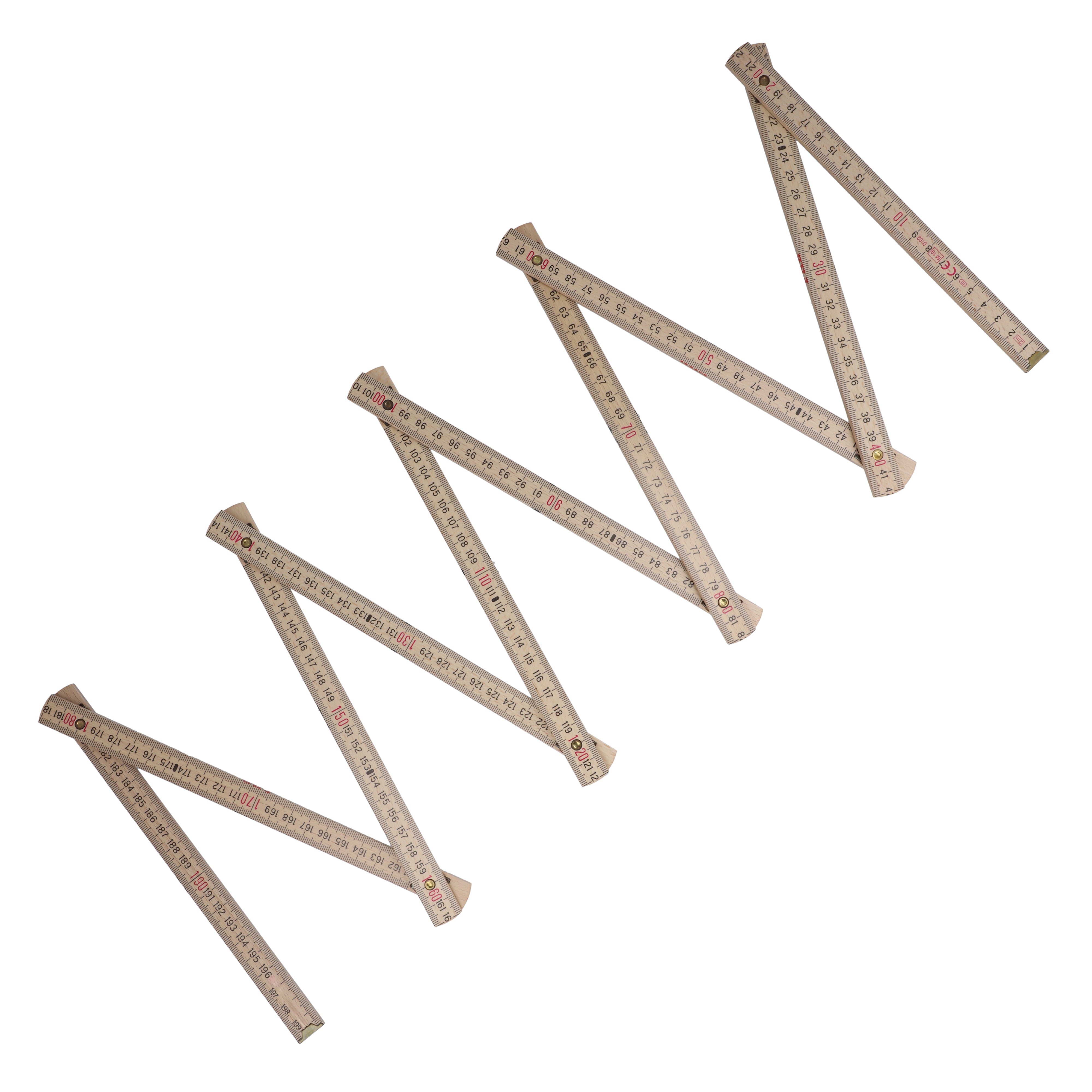 Premium Holz-Zollstock 2 m natur