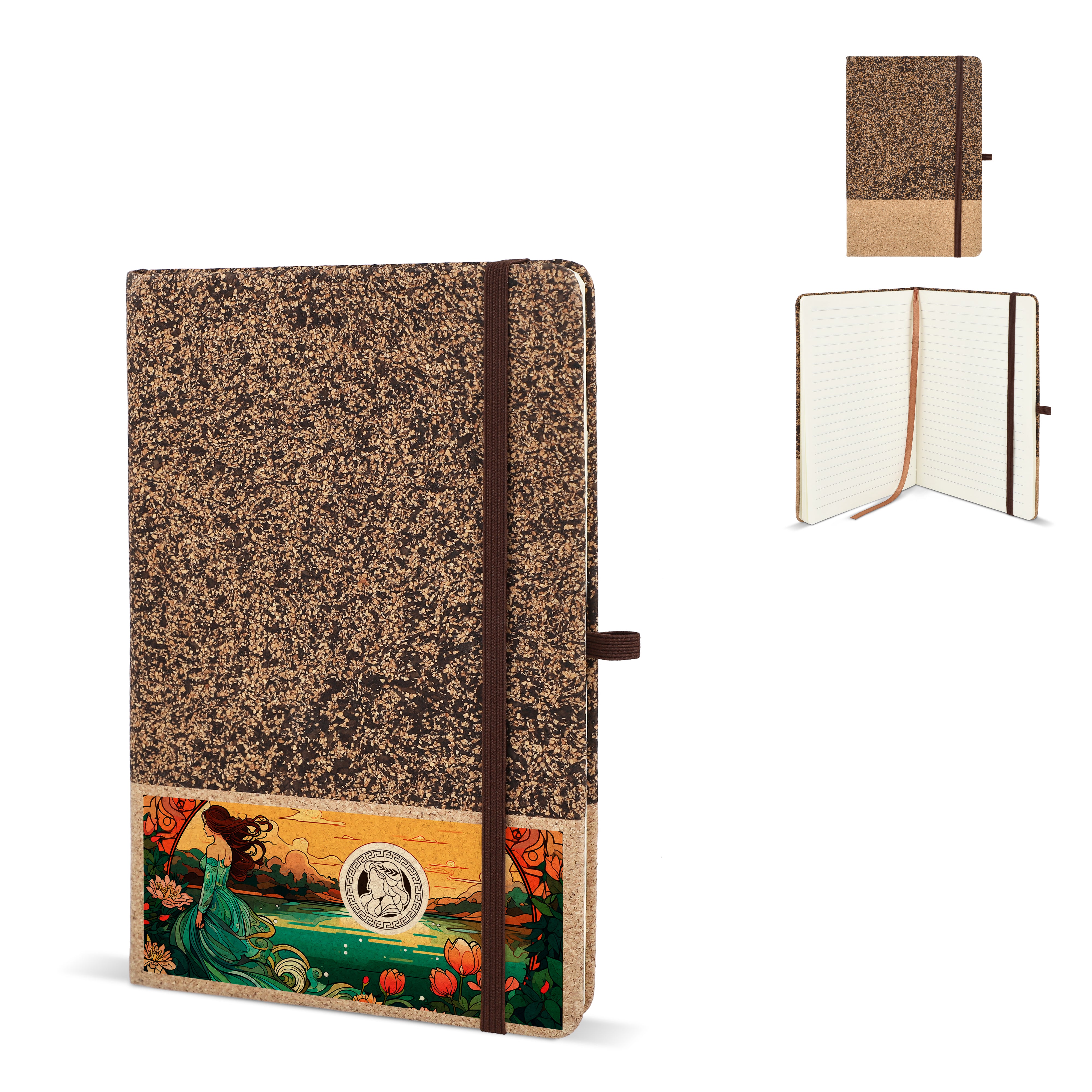 A5 Notizbuch aus Kaffeesatz & Kork + FSC