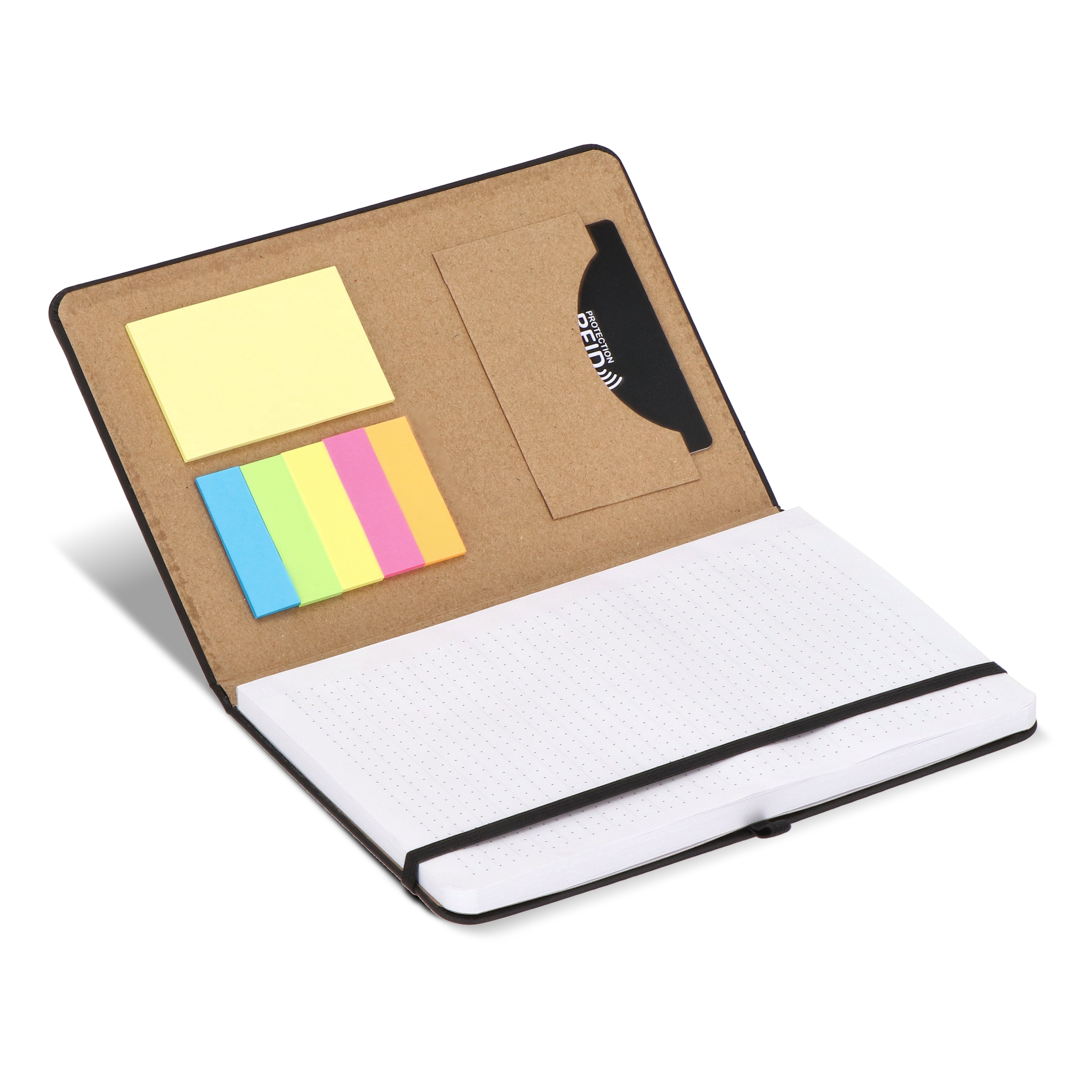 A5 Notizbuch „Olmo“ mit Haftnotizen