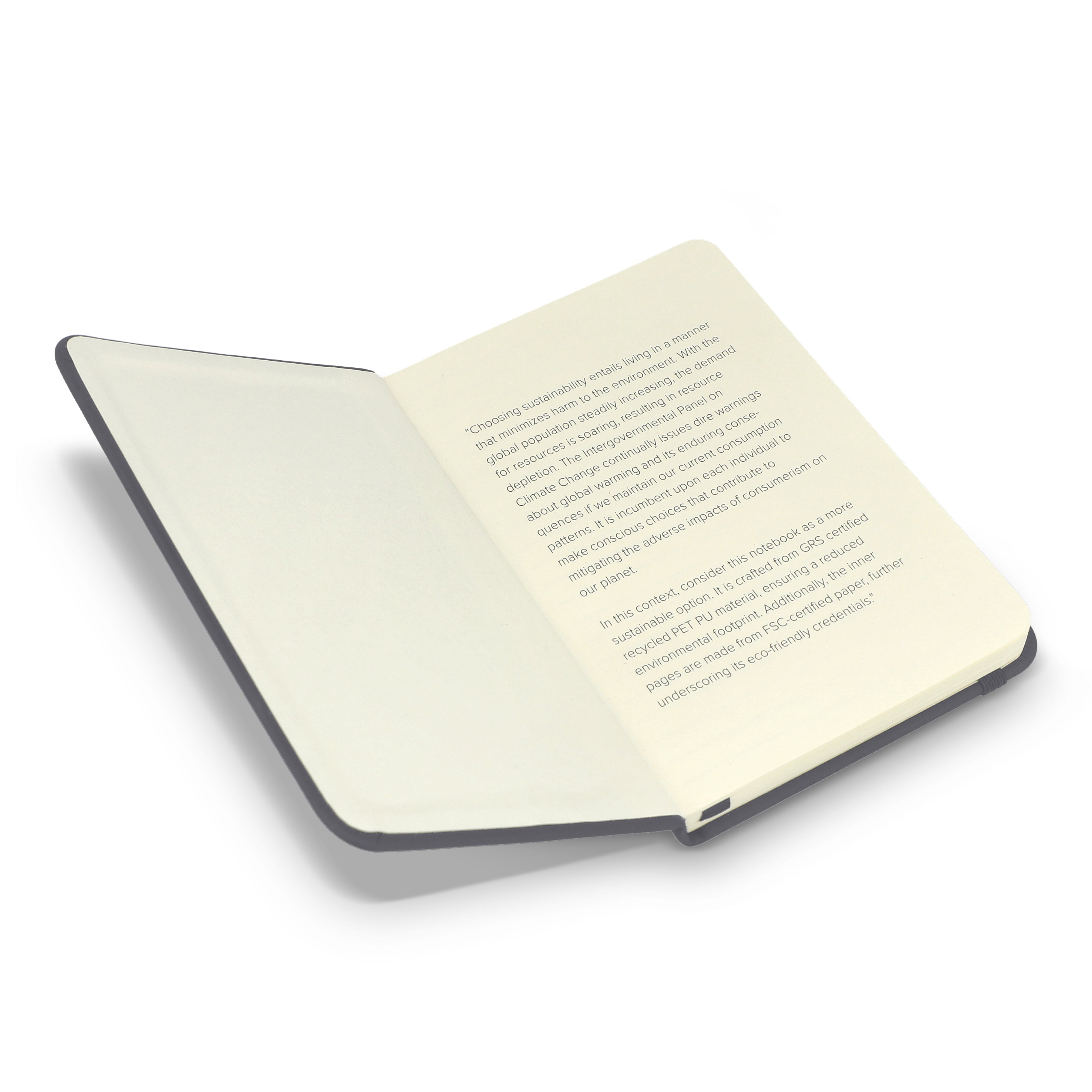 A6 Notizbuch aus RPET & PU - FSC