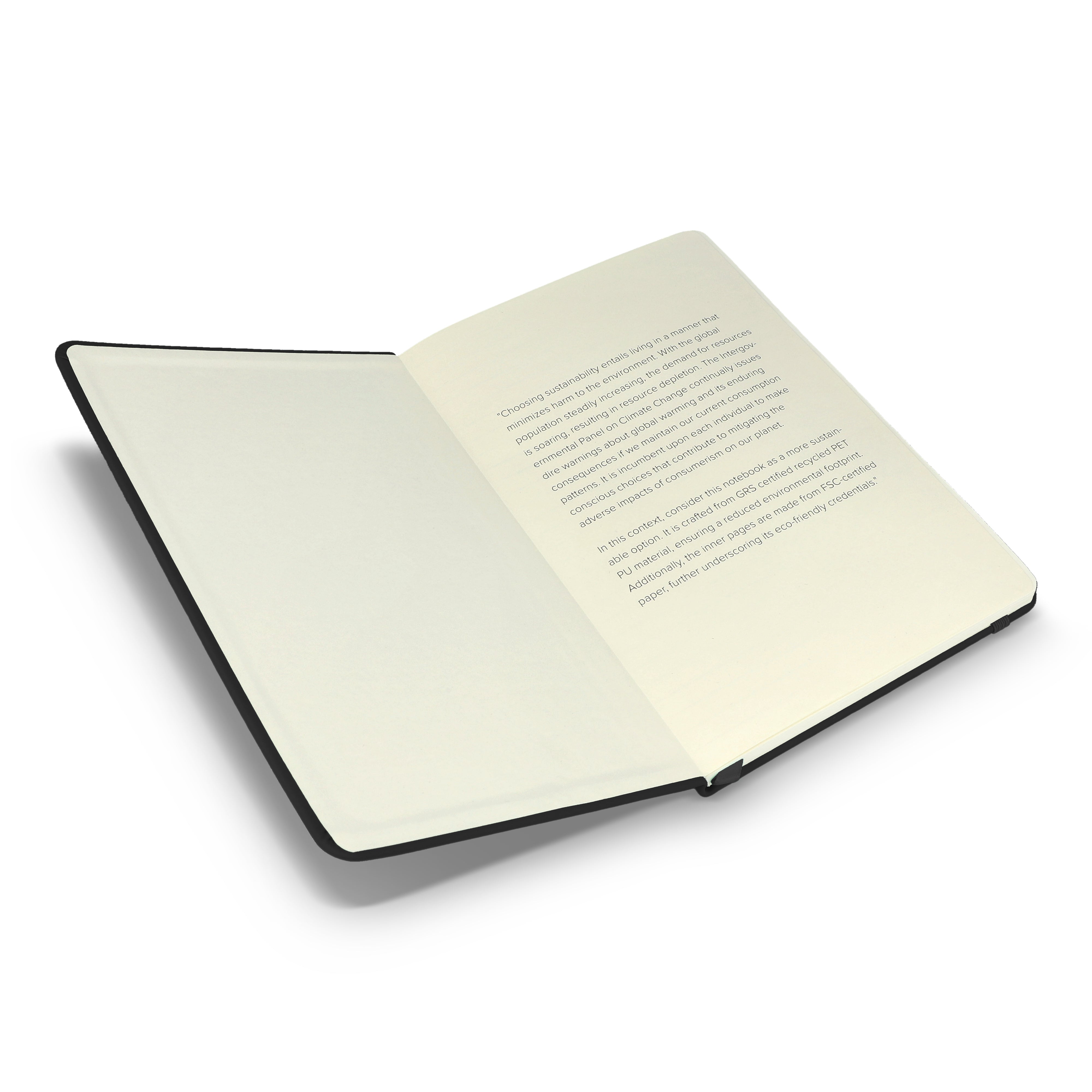 A5 Notizbuch aus RPET & PU - FSC