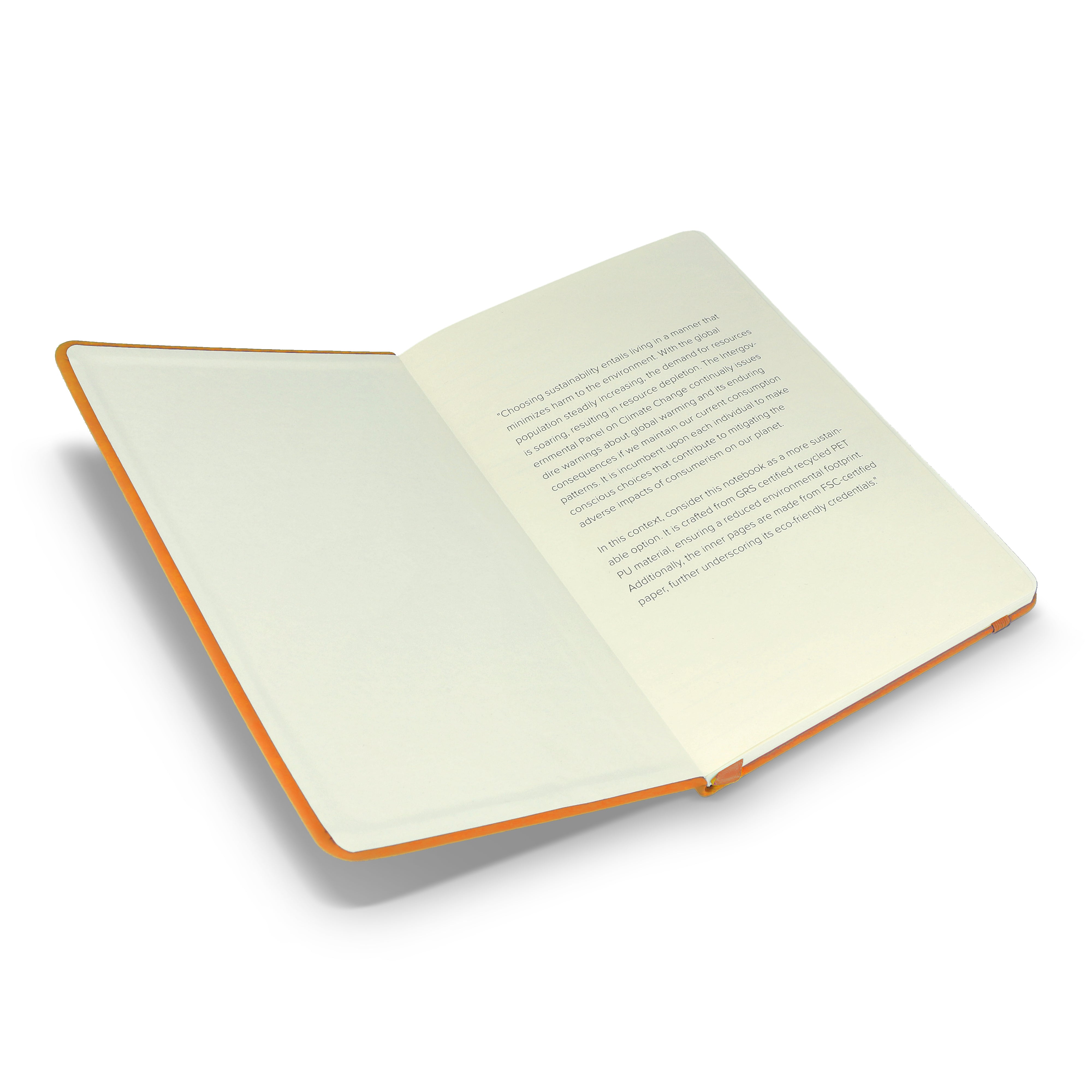 A5 Notizbuch aus RPET & PU - FSC