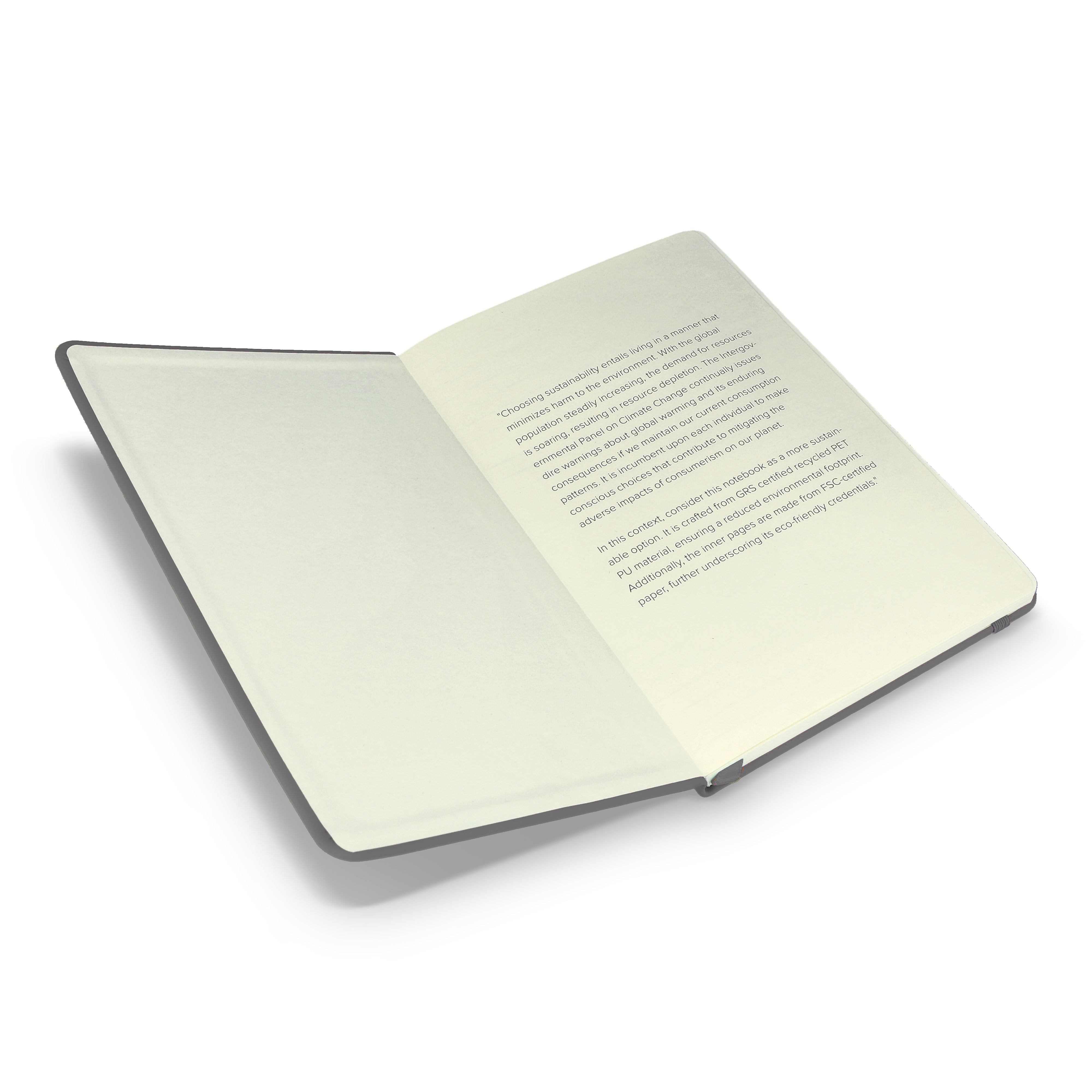 A5 Notizbuch aus RPET & PU - FSC