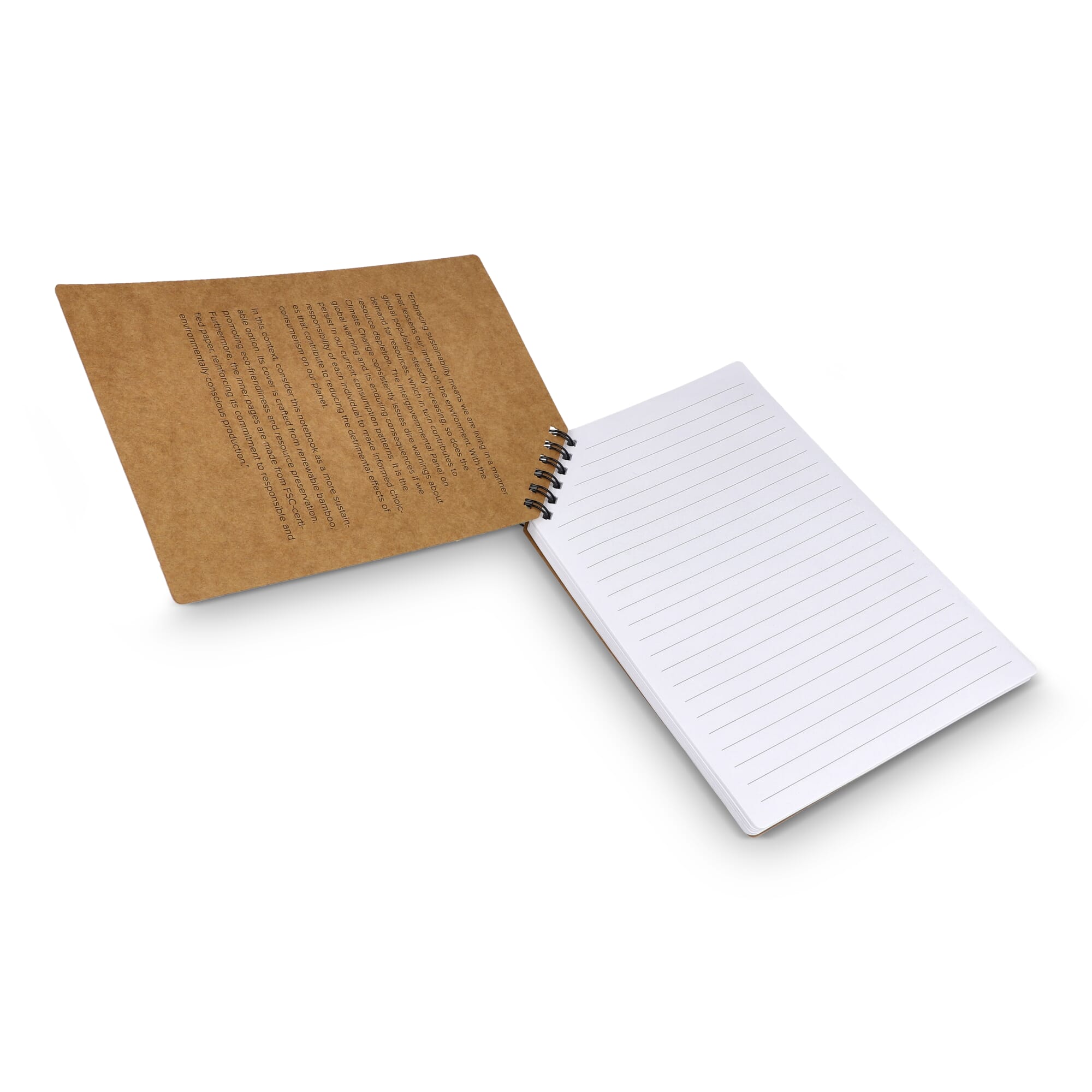 Notizbuch Bamboo Eckband A5